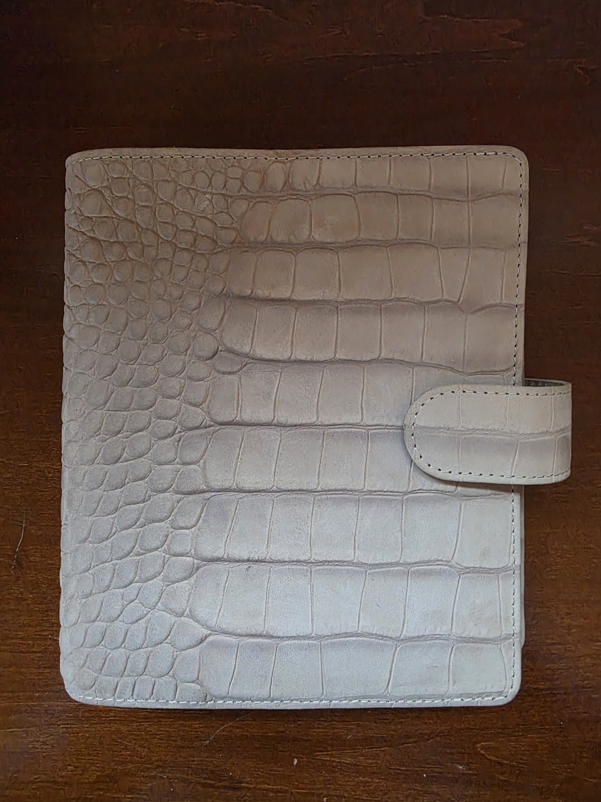 Van Der Spek VDS Velvet Stardust Croco Personal Wide Ring Planner With Fly Leaf