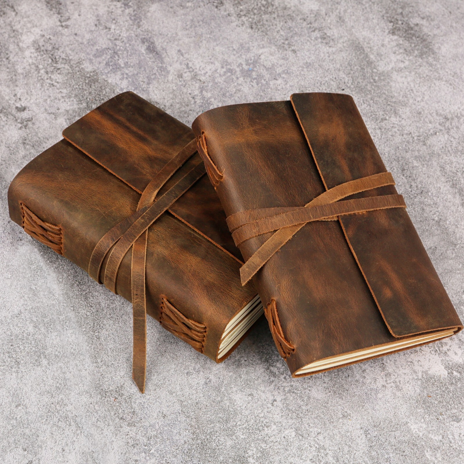 Personalized Leather Travel Journal Notebook For Writing A5 Size 300 pages