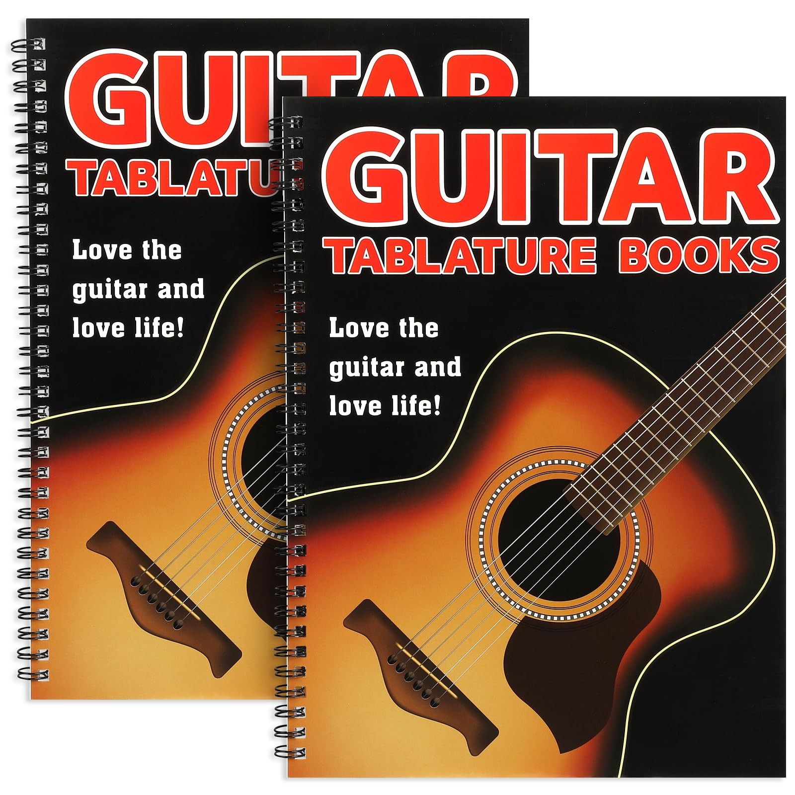 2 Pack Guitar Tablature Notebook and Blank Music Sheets 11.2×8.3 Inch Guitar…