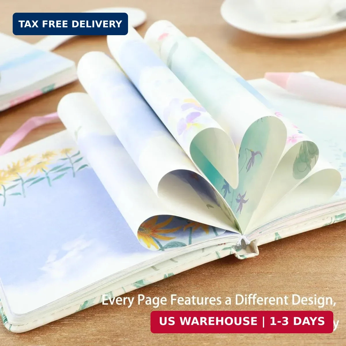 SIIXU Pretty Small Pocket Notebook for Women – Ideal Travel Journal with Unique