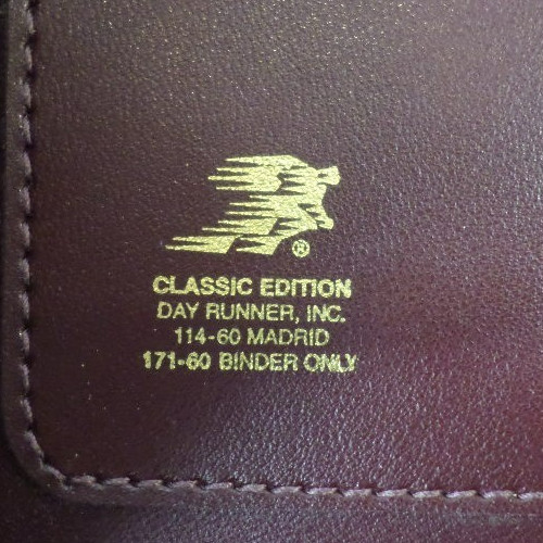 EUC CLEAN CLASSIC EDITION DAY RUNNER RED BINDER DAILY PLANNER CALENDER