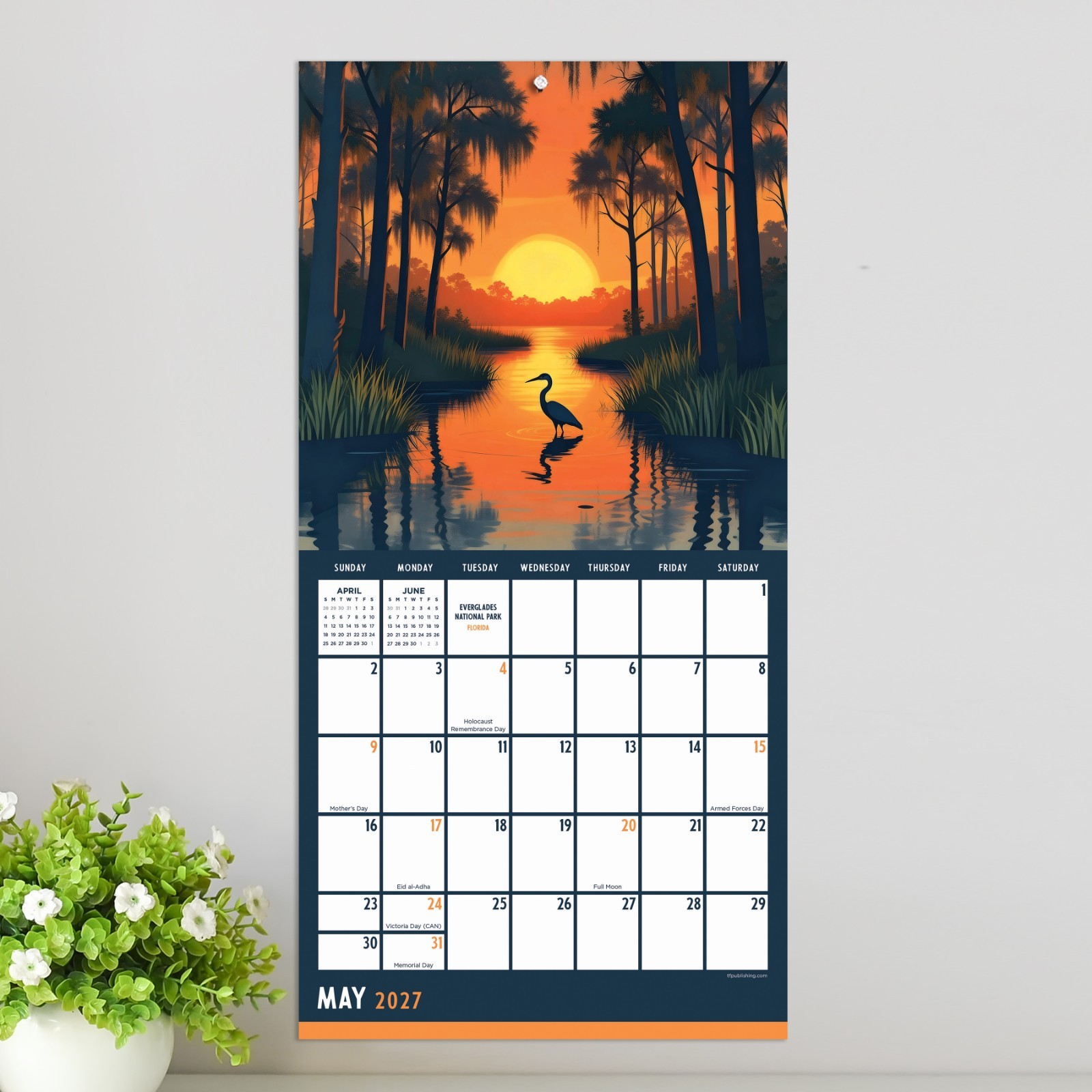 2027 National Parks-Art Mini Calendar
