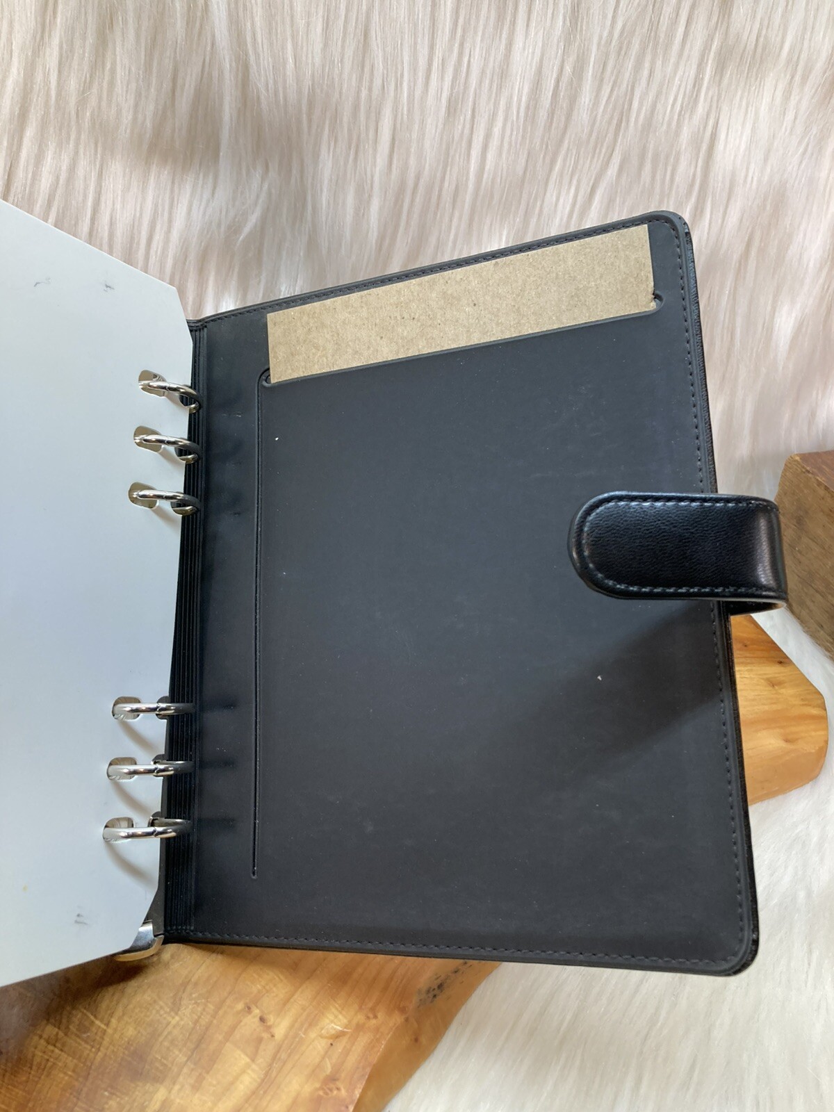Vintage Rolodex Personal Organizer Day Planner Black Model RO600 6 Ring 1990’s