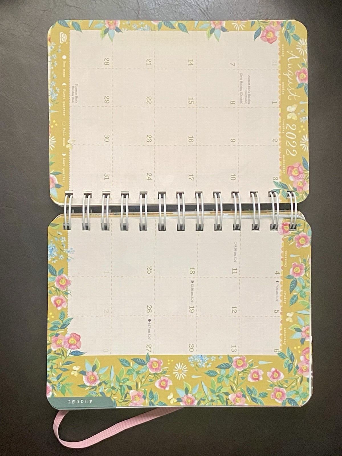 Katie Daisy Wildflower Magic 2022-2023 Weekly/Monthly Planner Spiral Bound