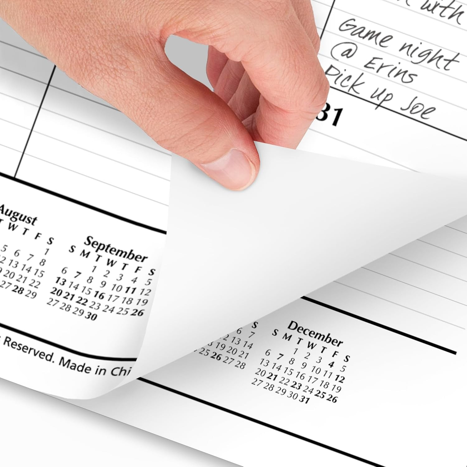 2026 Desk Calendar, Monthly, Desk Pad, 21-3/4″ X 17″, Large, Ruled Blocks (SK240