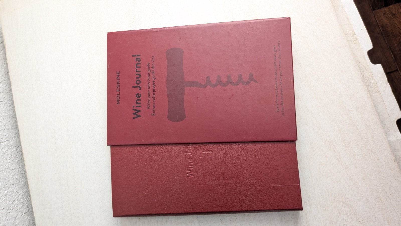NIB Moleskine Wine Journal Elastic Closure 400 Pages Tabbed Sections Gift