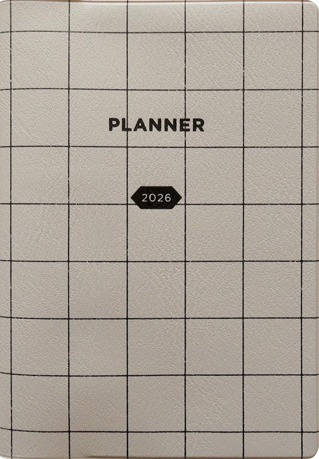 Matca Planner 2026 January Start B6 Monthly Trellis Gray DR-MG-561