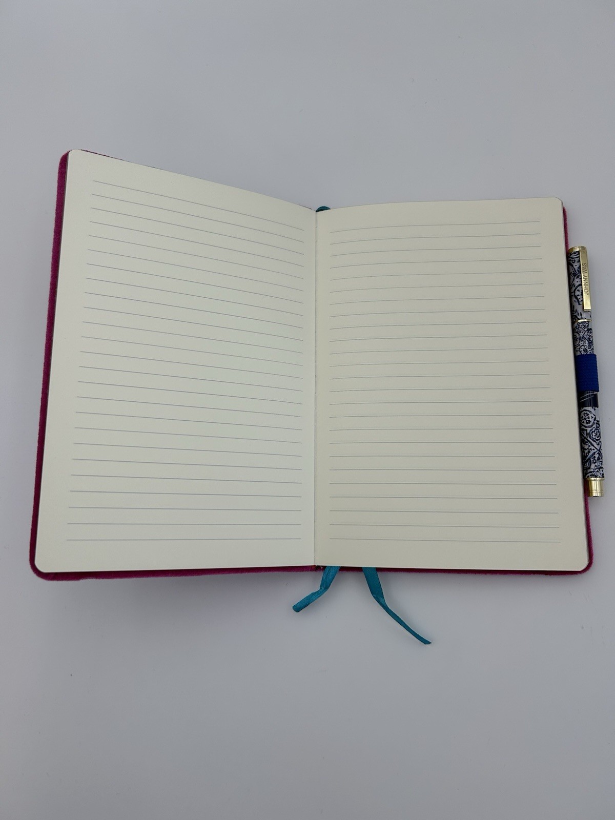 Johnny Was Pink Floral Embroidered Notebook