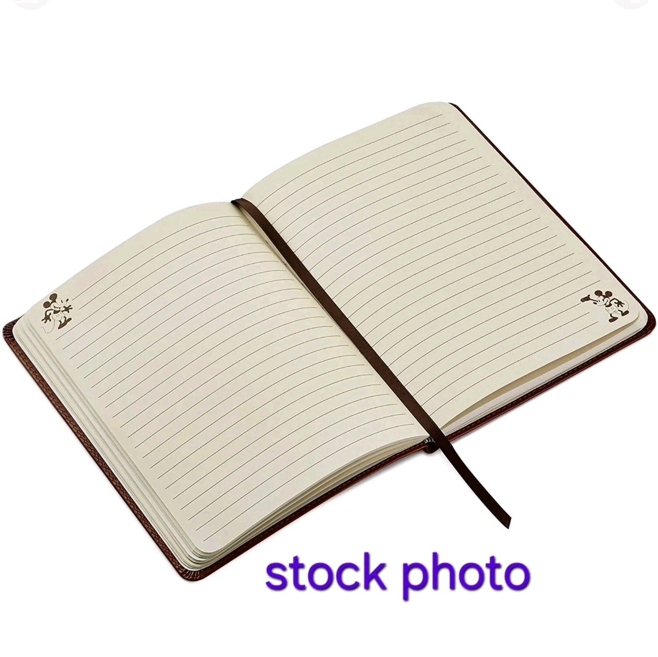 Disney Mickey Mouse Faux Leather Hardcover Journal Notebook – NWT