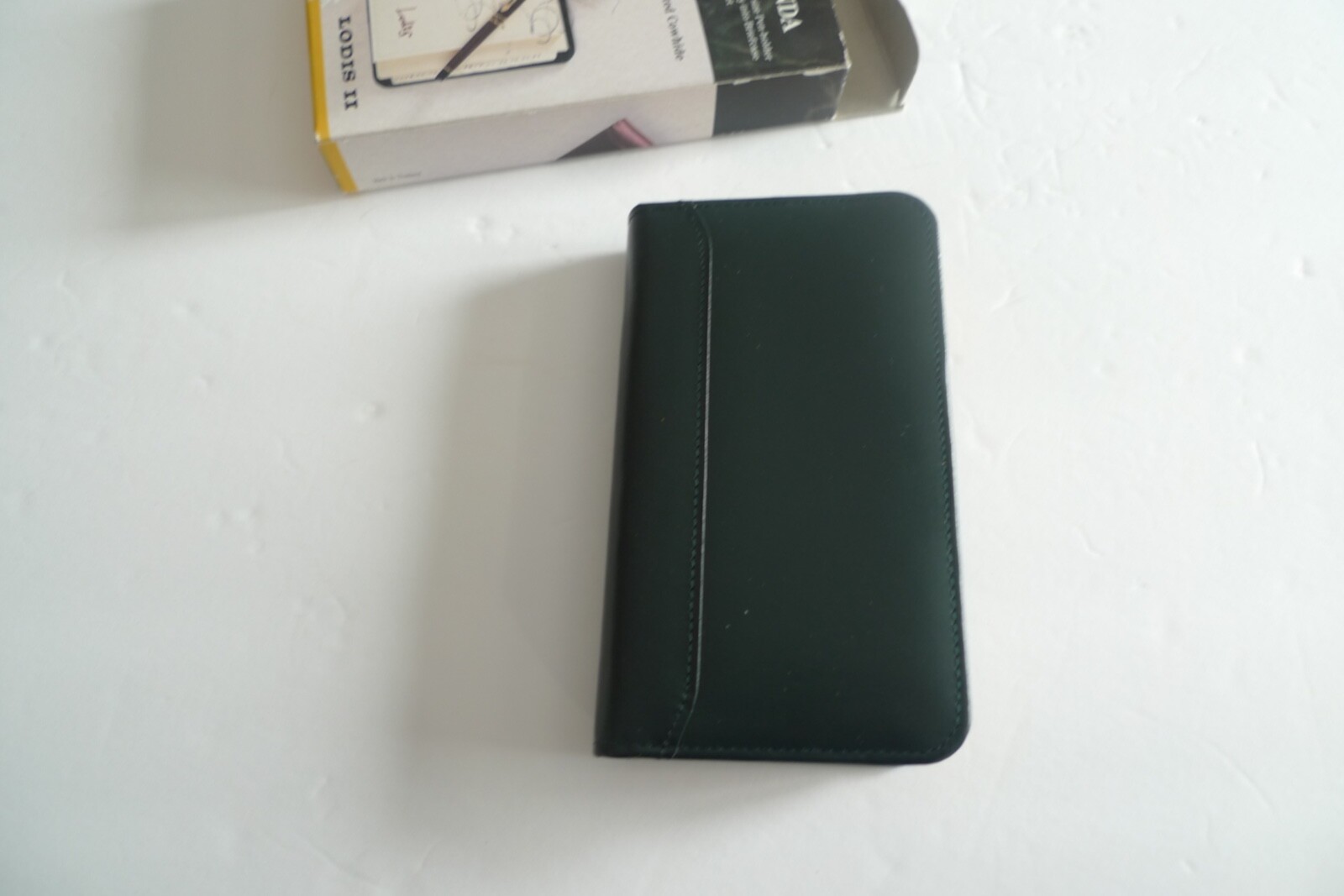 LODIS- LEATHER POCKET AGENDA- NEW OLD 1996 STOCK- IN PACKAGE-GREEN LEATHER