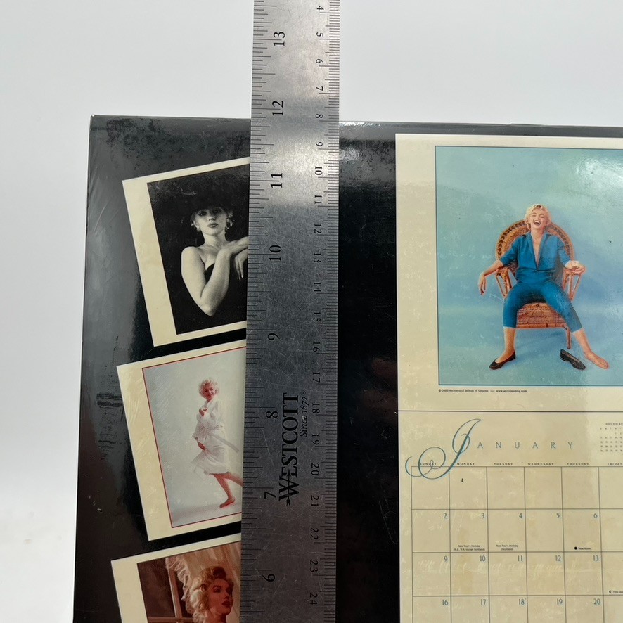 Marilyn Monroe 1996 12×24″ Hanging Monthly Square Wall Calendar New Sealed 2052