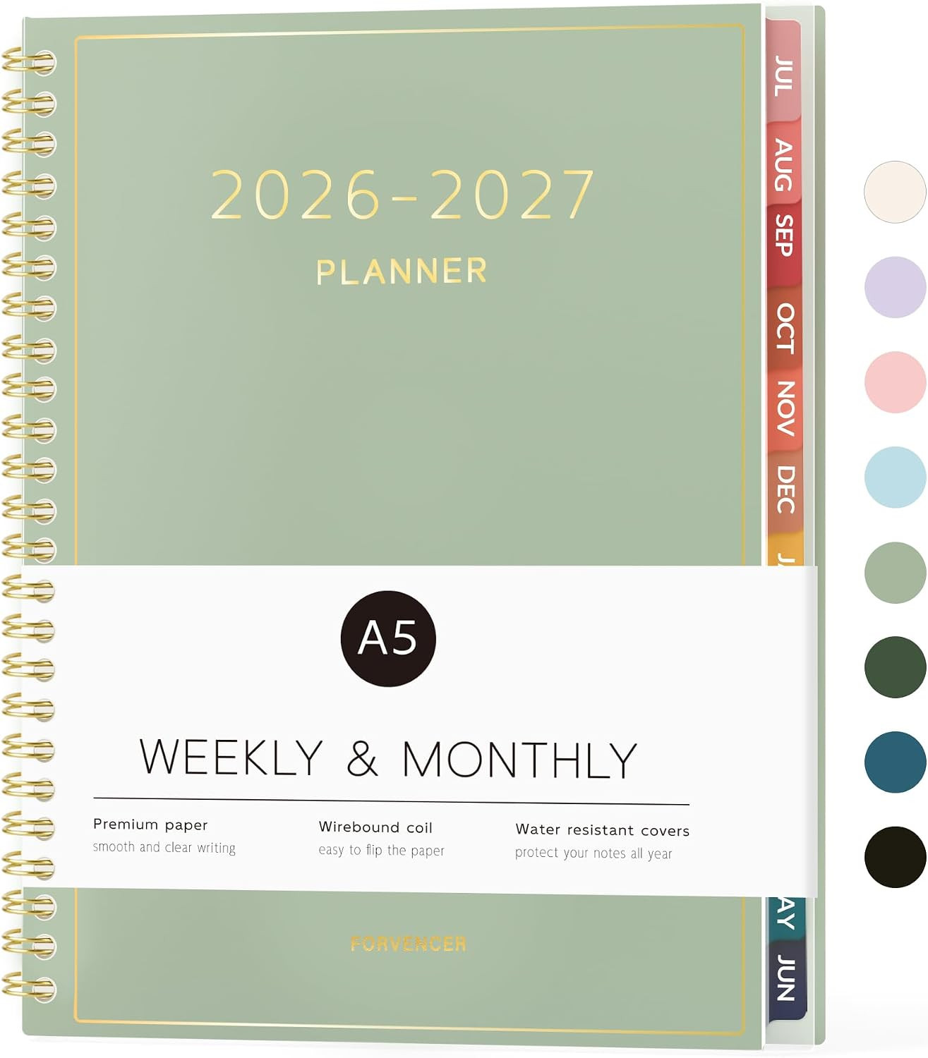 Academic Planner 2026-2027, Weekly & Monthly Calendar Planner, July 2026-June 20