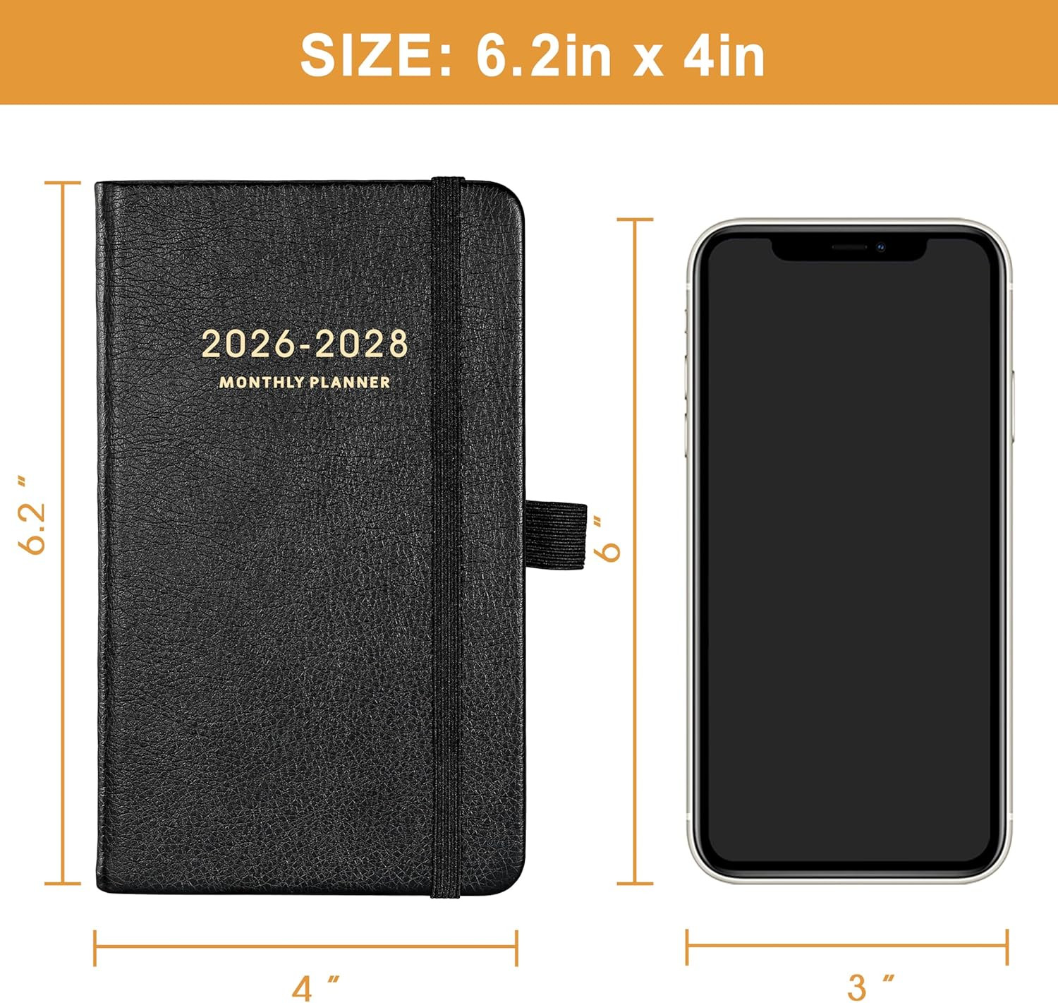 2026-2028 Pocket Planner – 3 Year Monthly Planner 2026-2028, Jan.2026 – Dec.2028
