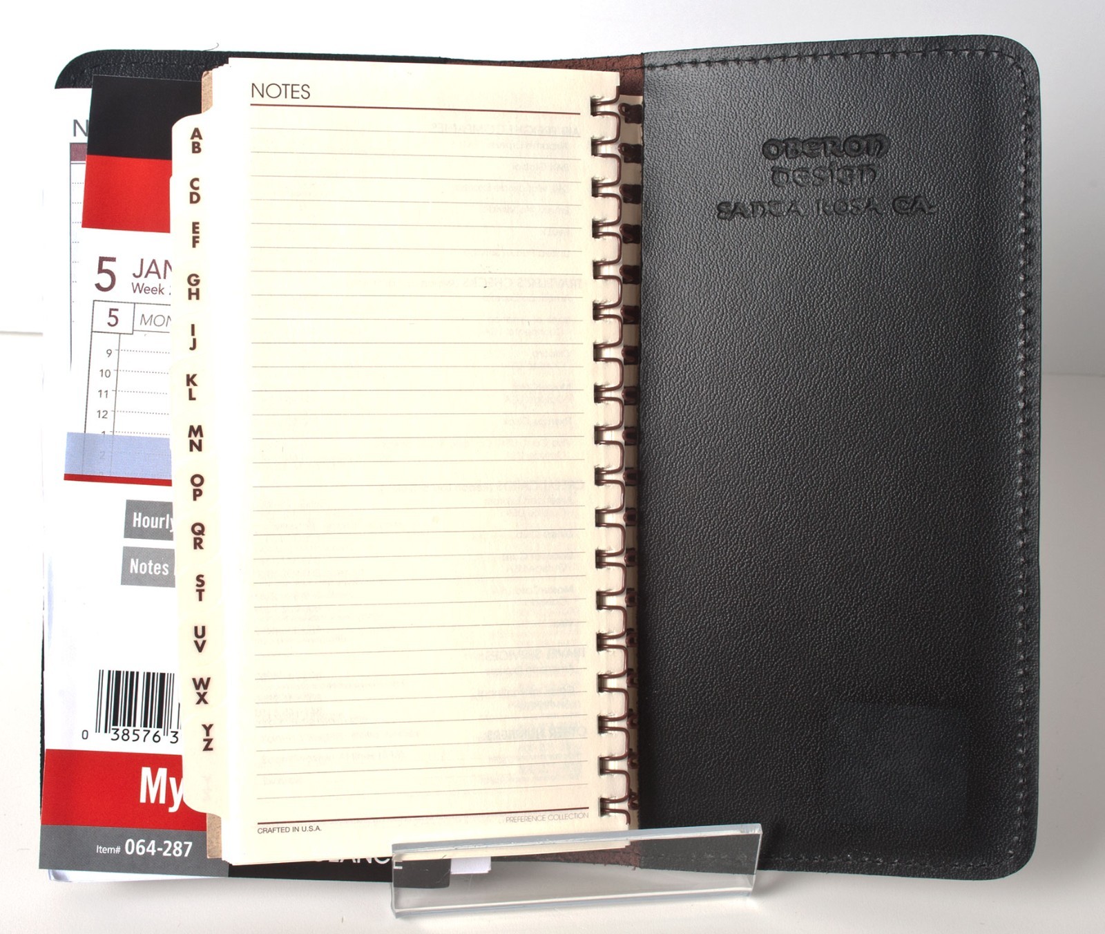 Celtic Design Leather Journal 2024 by Oberon Design of Santa Rosa, CA.