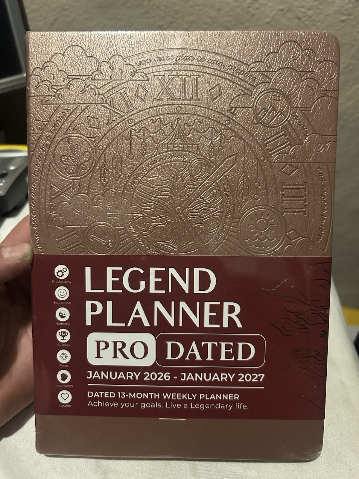 Legend Planner Jan 2026 – Jan 2027 Dated Weekly & Monthly Planner to Hit Your