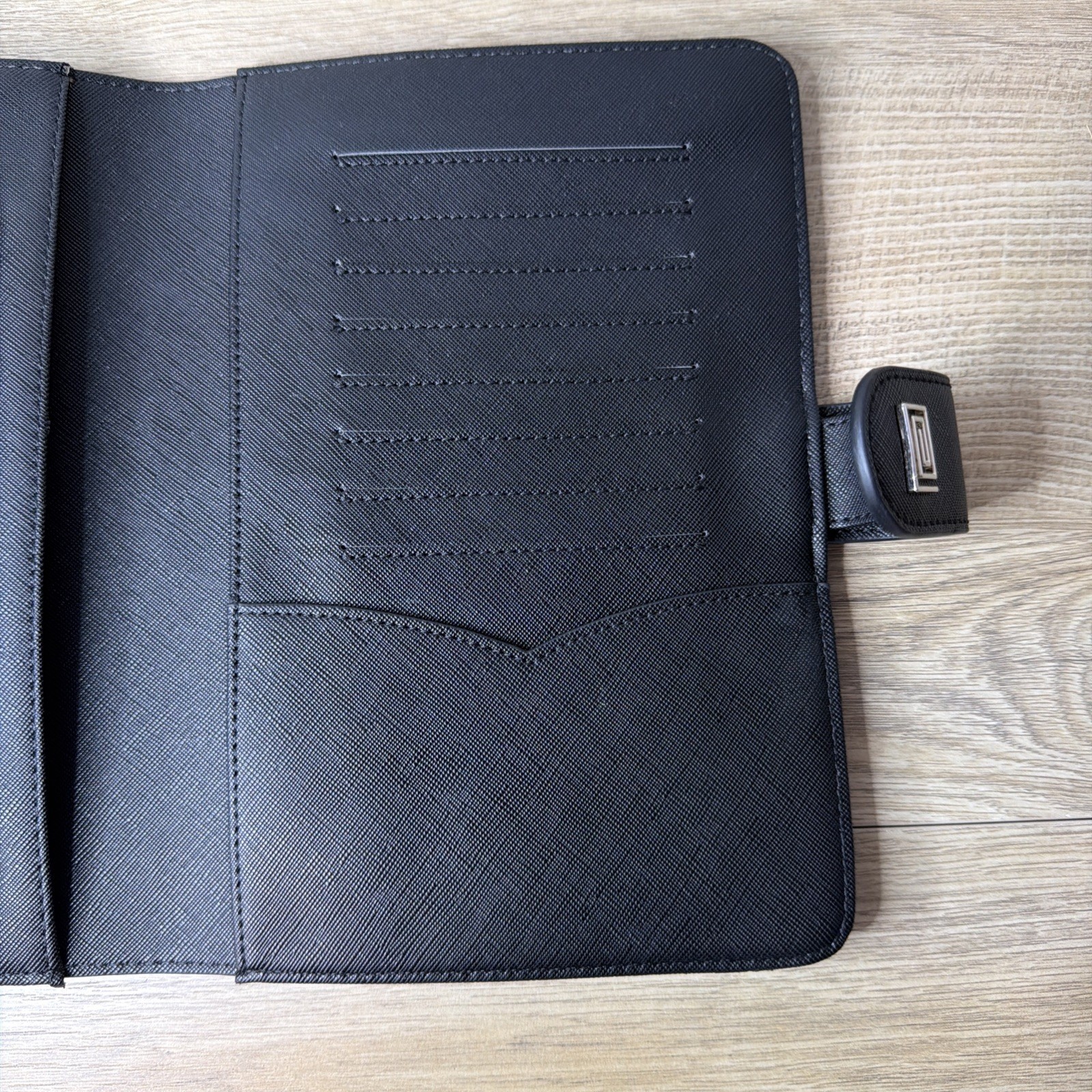 Notiq Portfolio Black MM1 Nomi Ringless Agenda Wallet Planner Cover Organizer