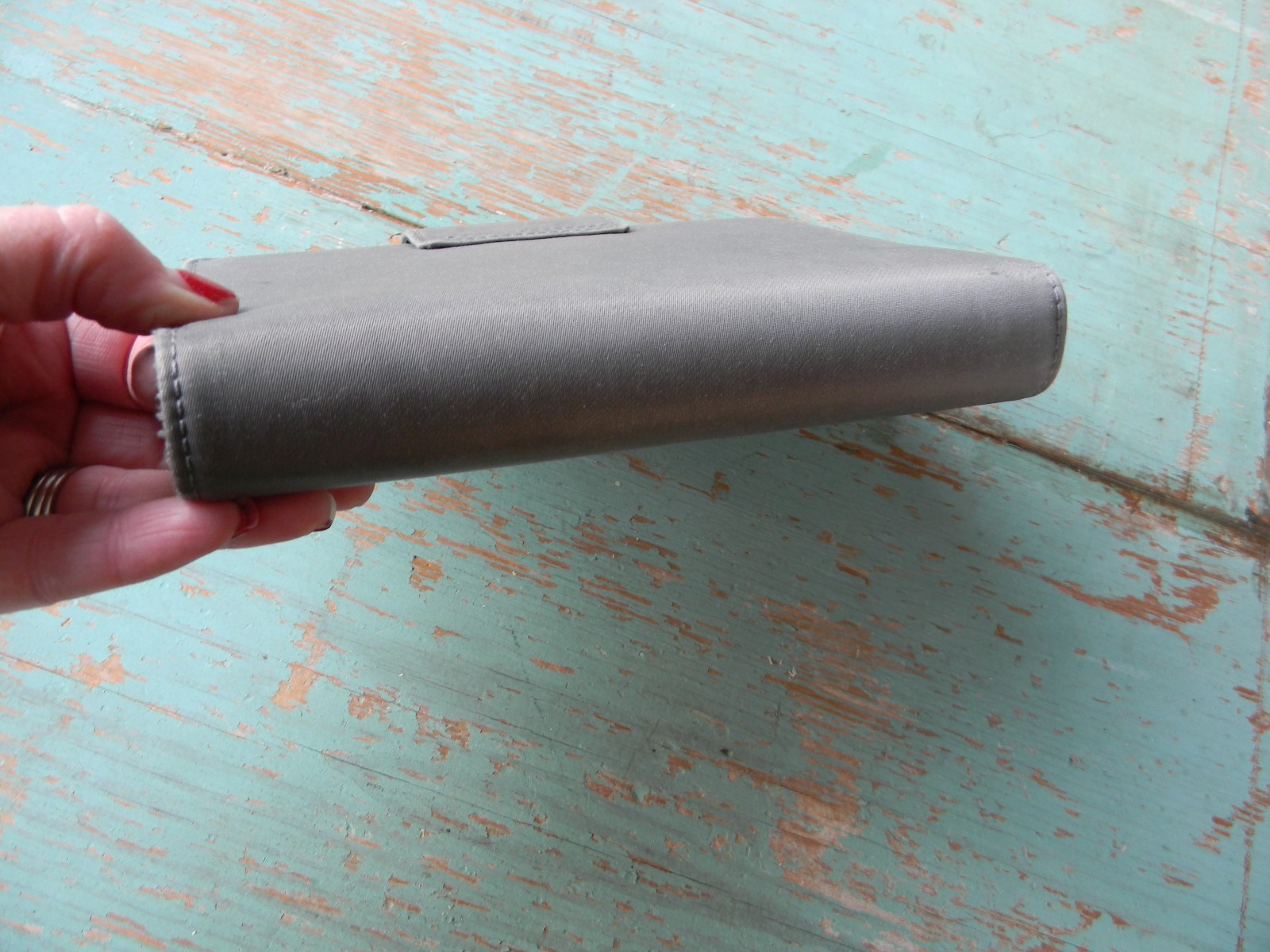 KATE SPADE VINTAGE GRAY NYLON AGENDA/PLANNER ORGANIZER