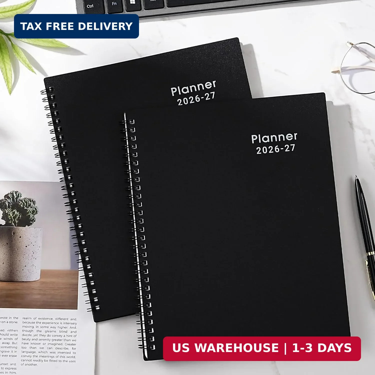Planner 2026-2027 – 8” x 10”, JUL 2026 to JUN 2027, 2026-2027 Calendar, Weekly