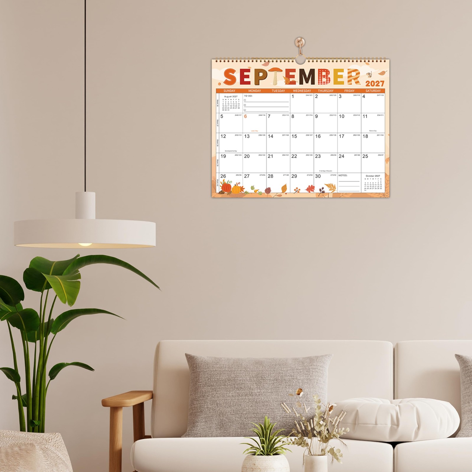 Wall Calendar 2026-2027 – Calendar, 24-Month Green 3