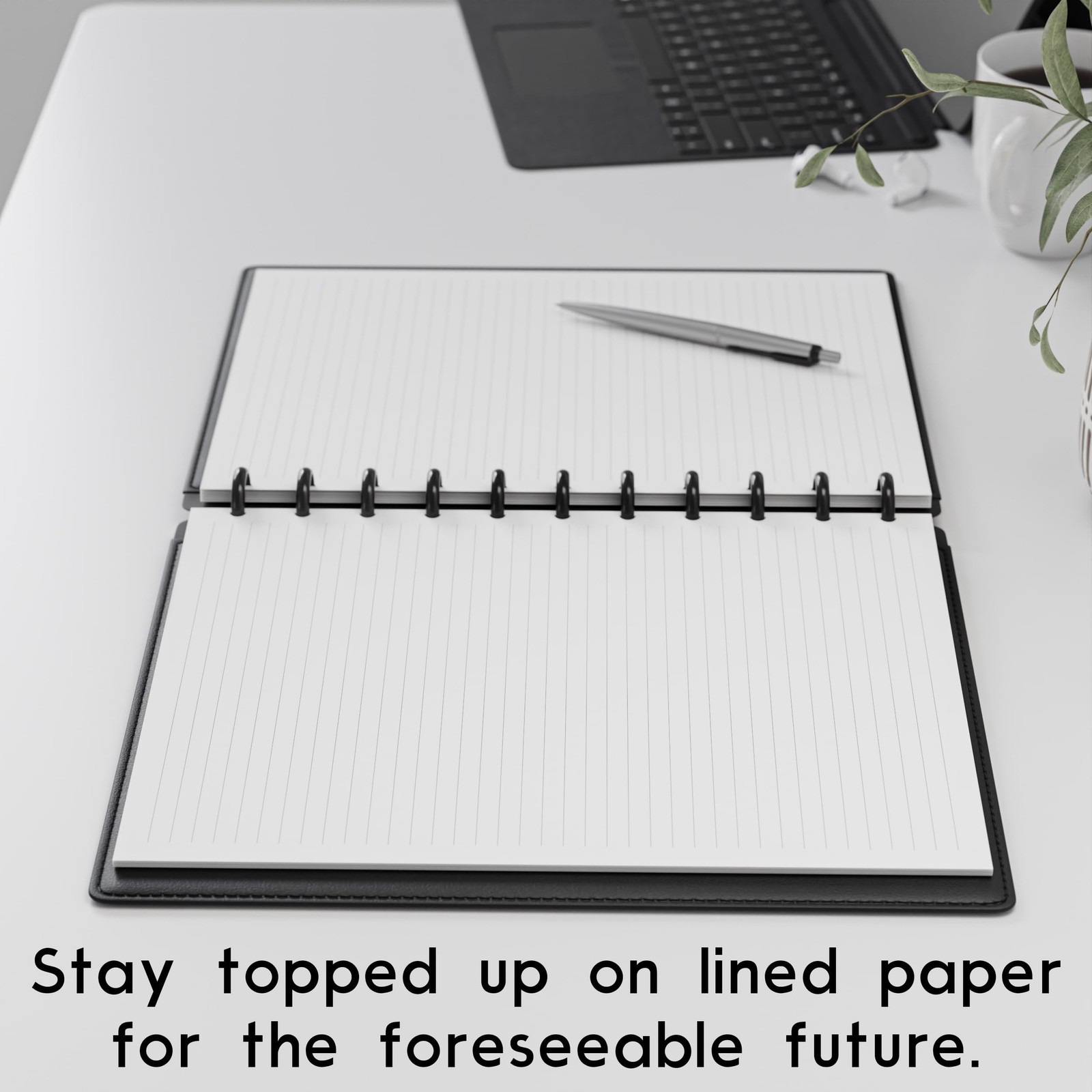 Discbound Letter Size Lined Paper Refill, 250 Sheets (500 Pages), 8.5 in x 11…
