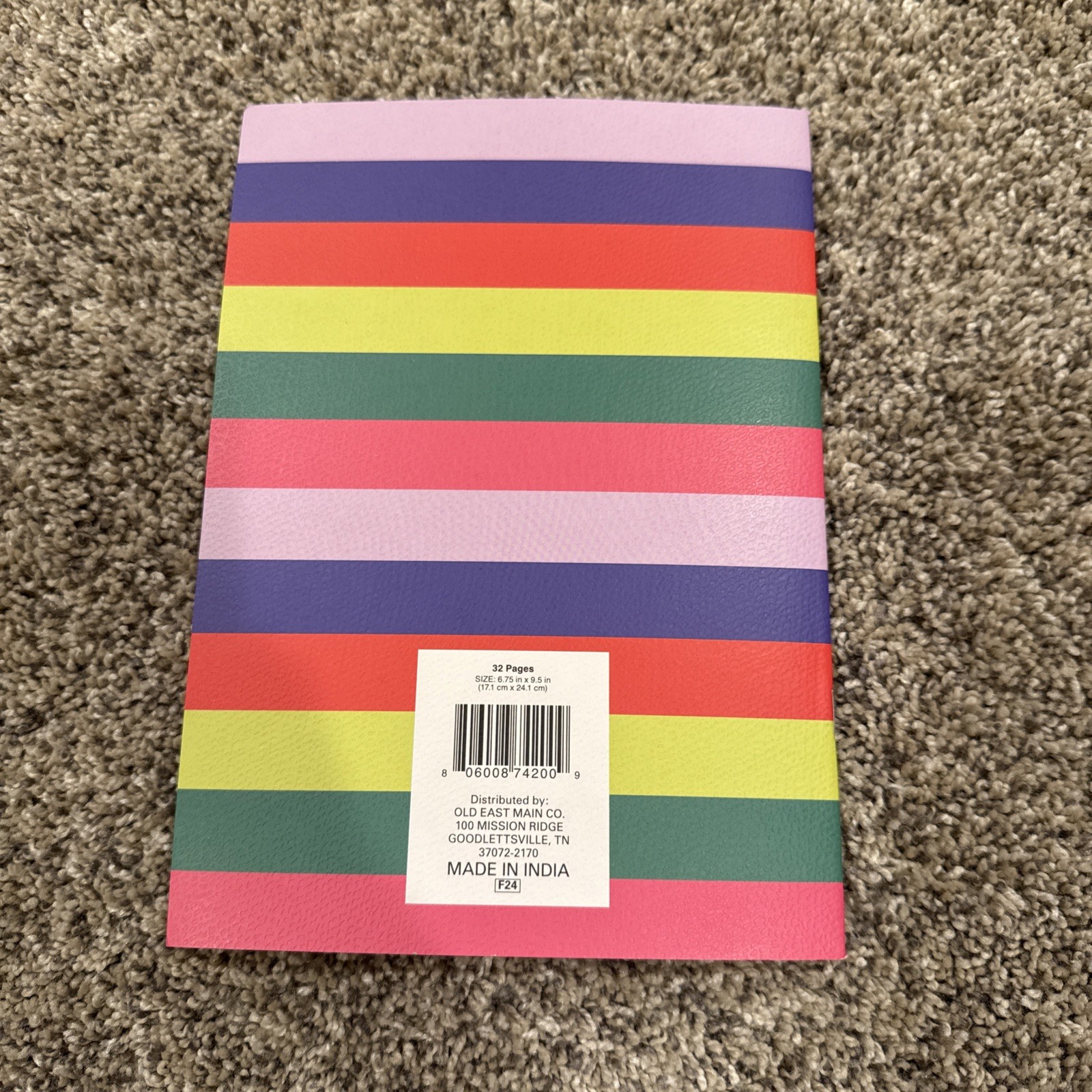 2025 Bright Stripes Planner And Agenda 32 Pages 6.75” X 9.5” Inches Paperboard