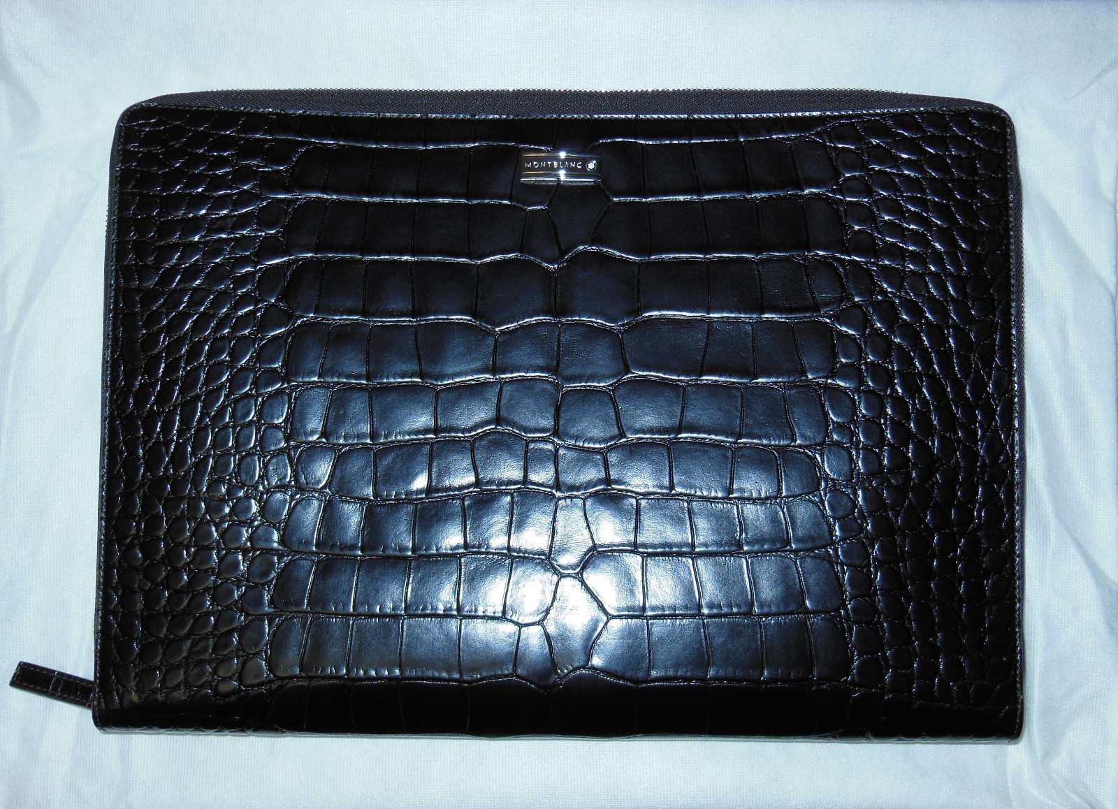 Montblanc Meisterstuck Portfolio Wallet Alligator Calfskin 109616 Mocha Italy