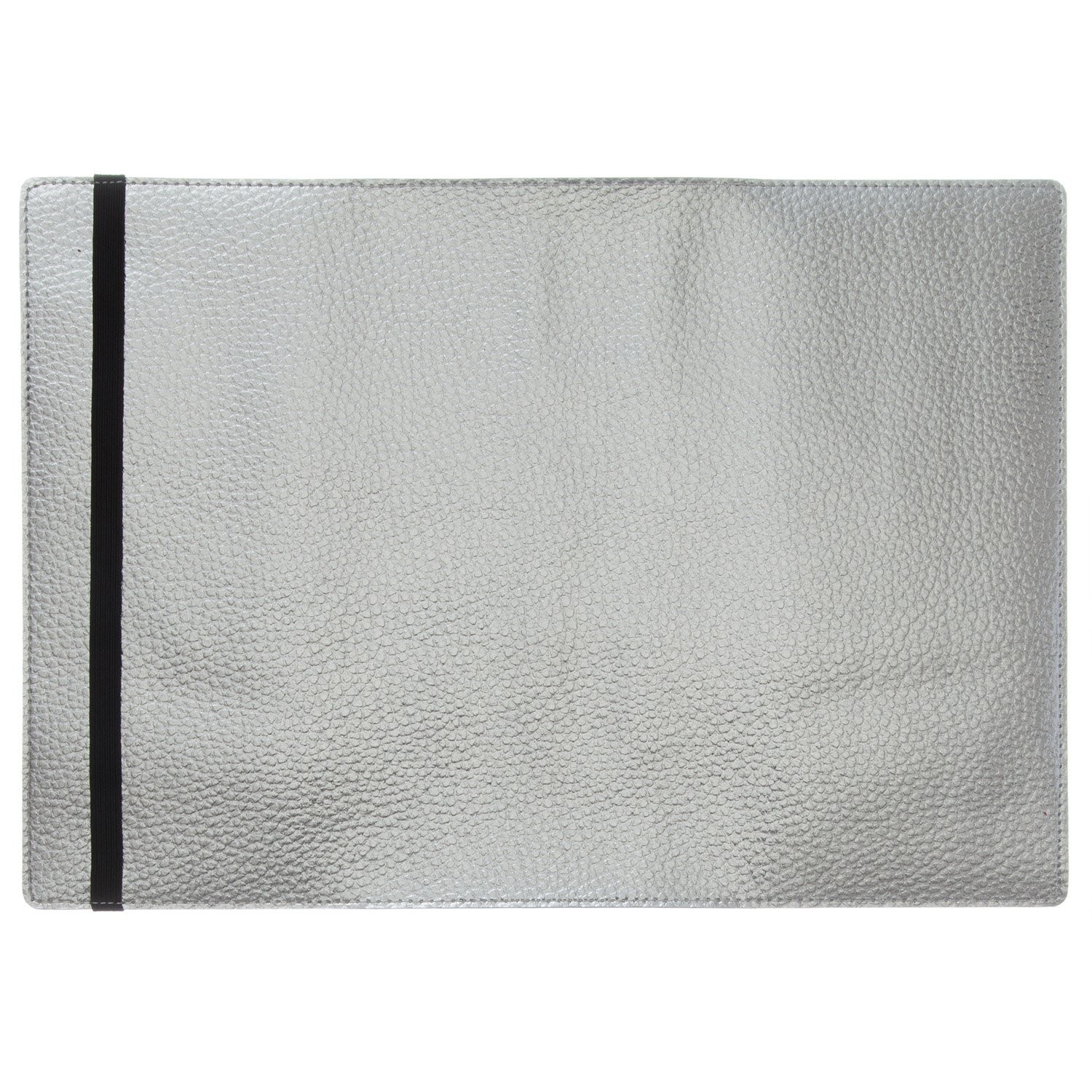 Notebook cover A5 synthetic leather + rubber silver LDC08-160SV