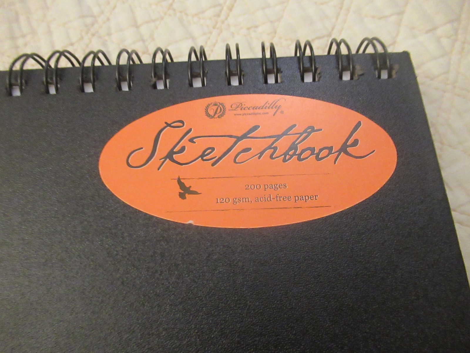 Piccadilly Spiral-Bound Sketchbook (8.5 x 5.5) (Black) (Acid-Free Paper)