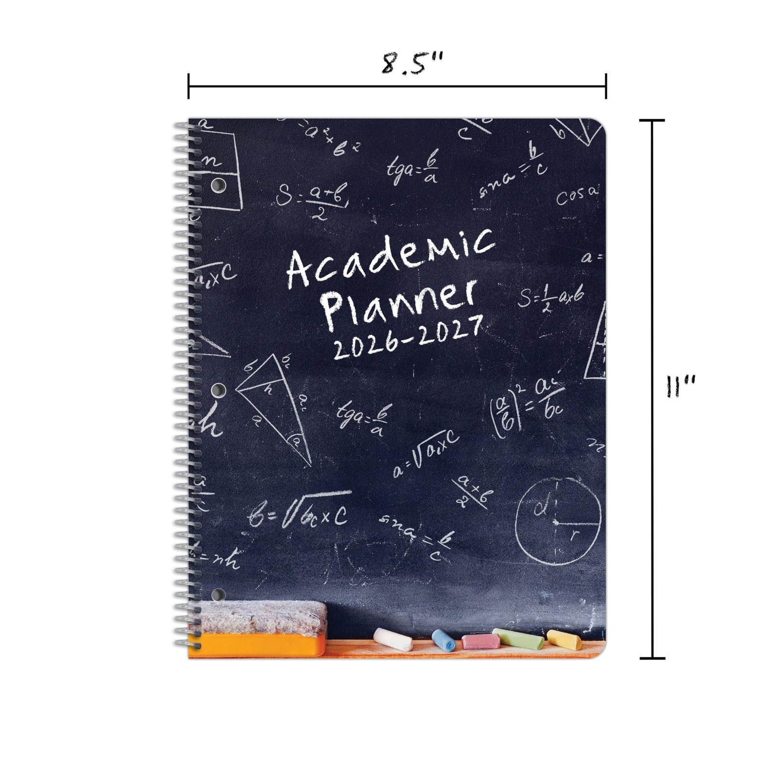 Student Planner 2026-2027 Middle School & High Large (8.5″ by 11″), Black