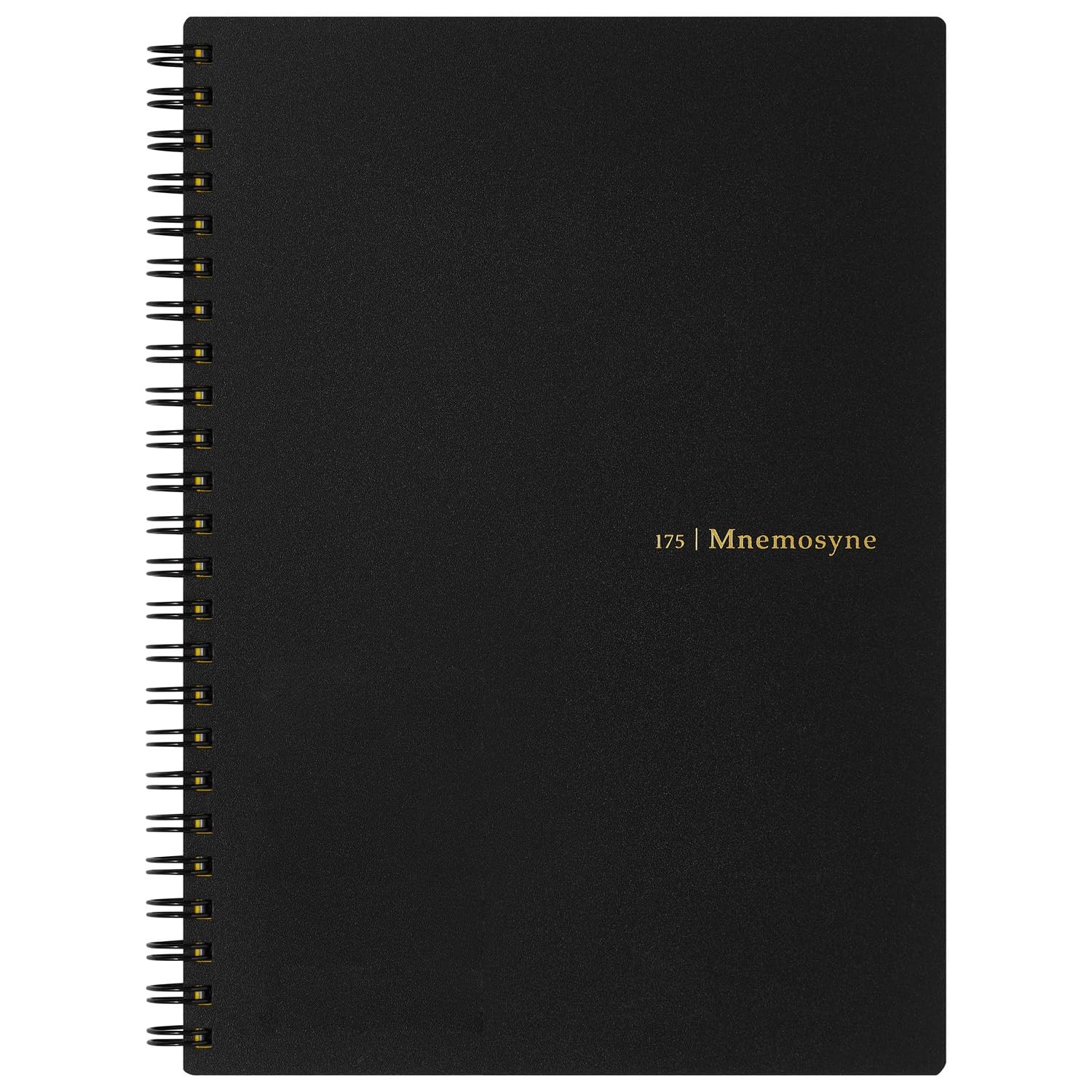 Maruman Mnemosyne Lined Notebook- A5, 8.27″ x A5 (5.83″ x 8.27″), Black