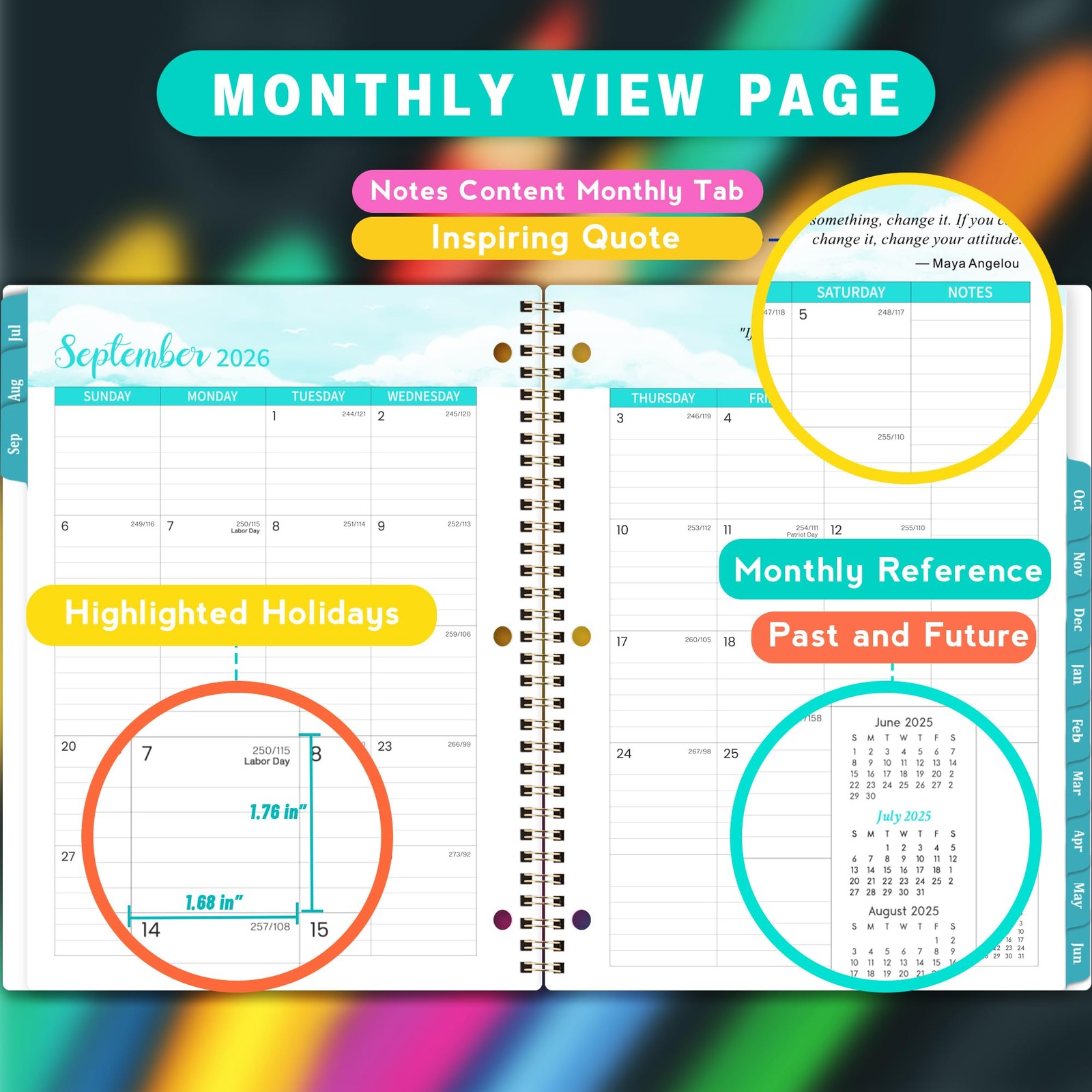 Student Planner 2026-2027 – 9″ x 11″, Black