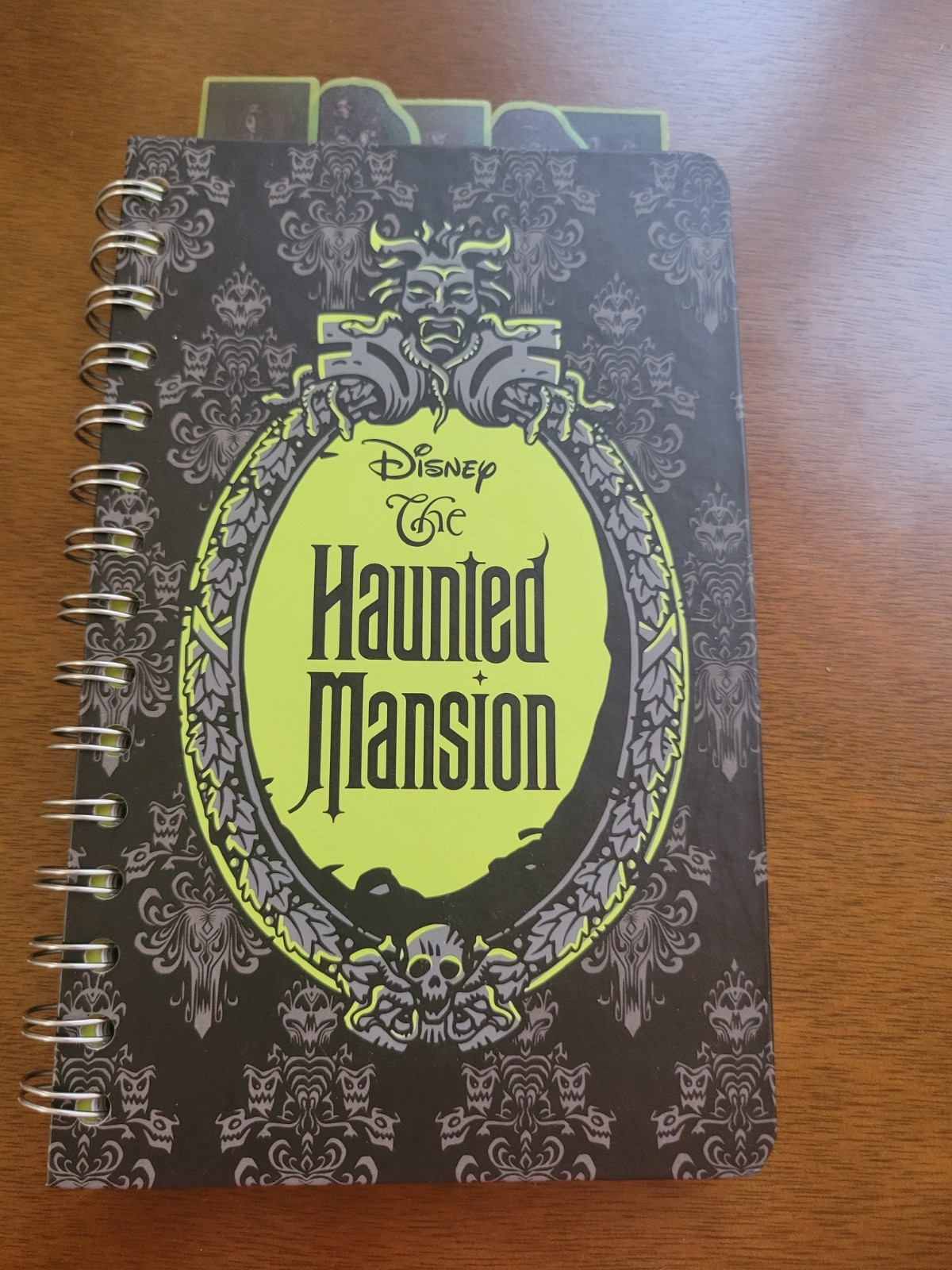 Disney The Haunted Mansion 5 Tab Spiral Journal 8” x 5” Box Lunch Exclusive New