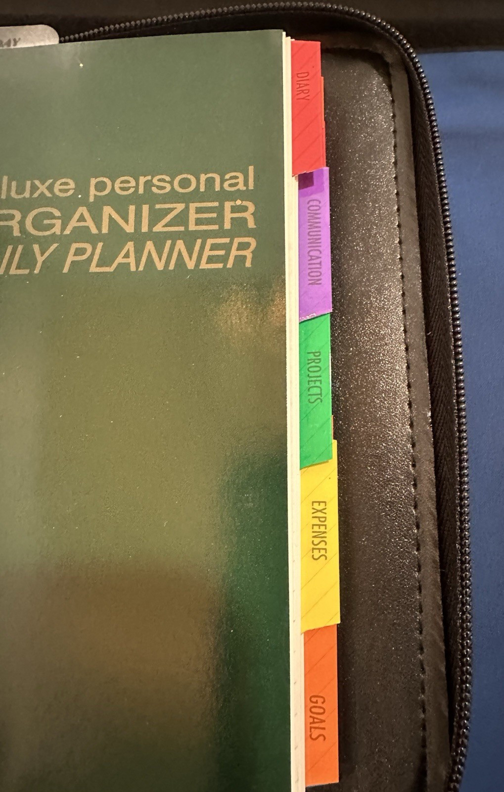 Philippe Amiel Personal Day Planner Calculator Agenda Wallet Organizer Brown Box