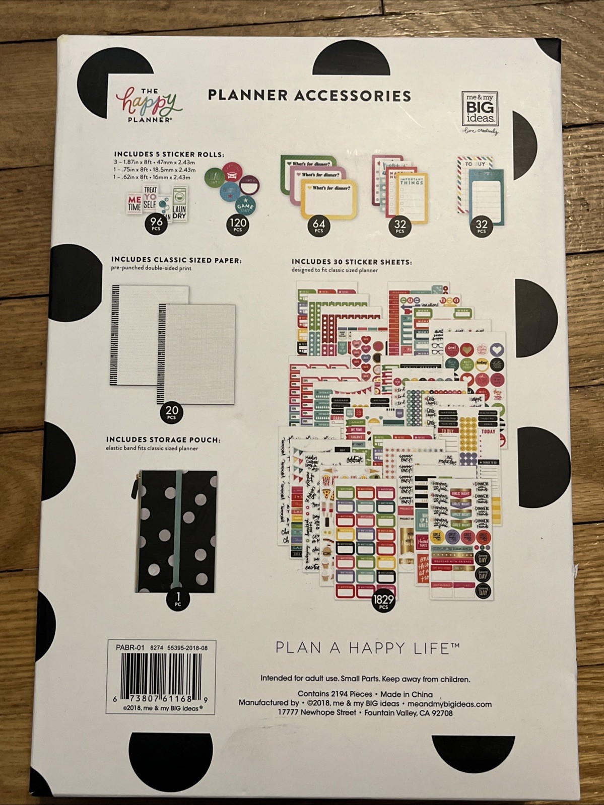 The Happy Planner 2194 Piece Accessories Pack – Tracking, Stickers, Pouch Etc.