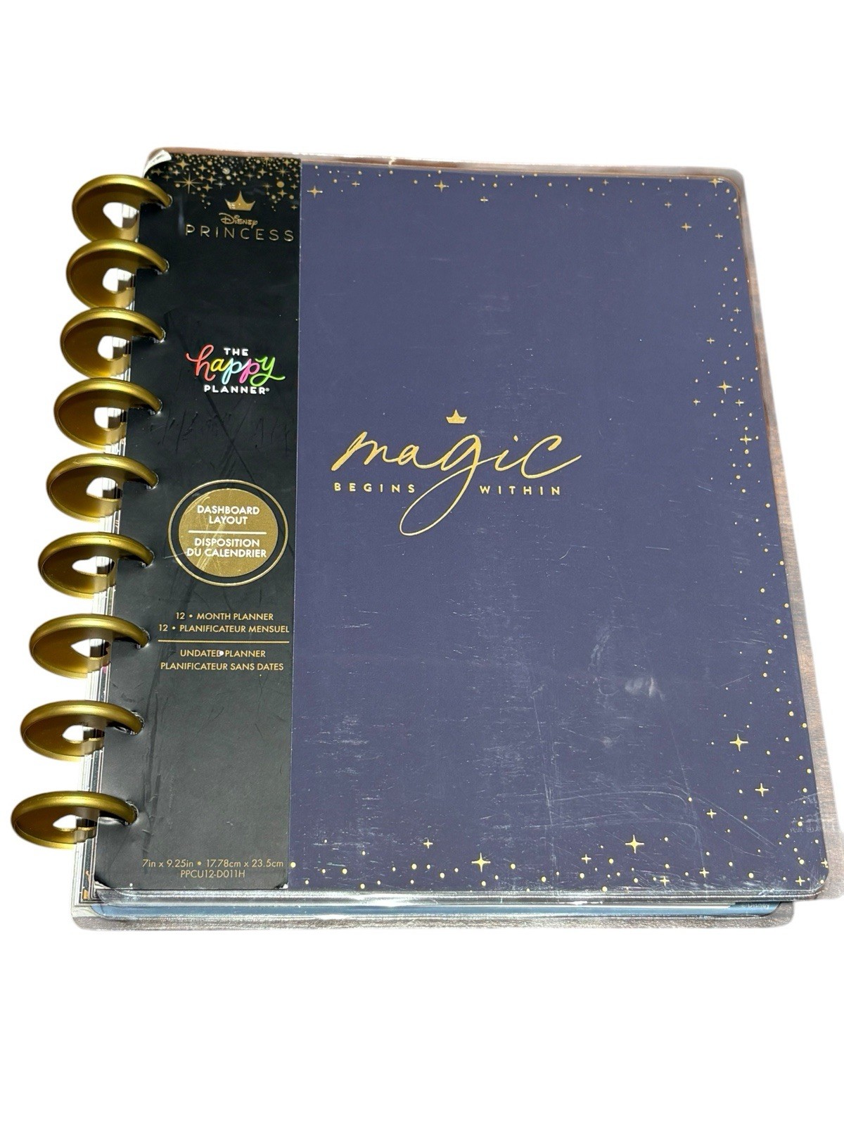 Happy Planner Undated Disney Princess Magic Begins Within Planner NOS