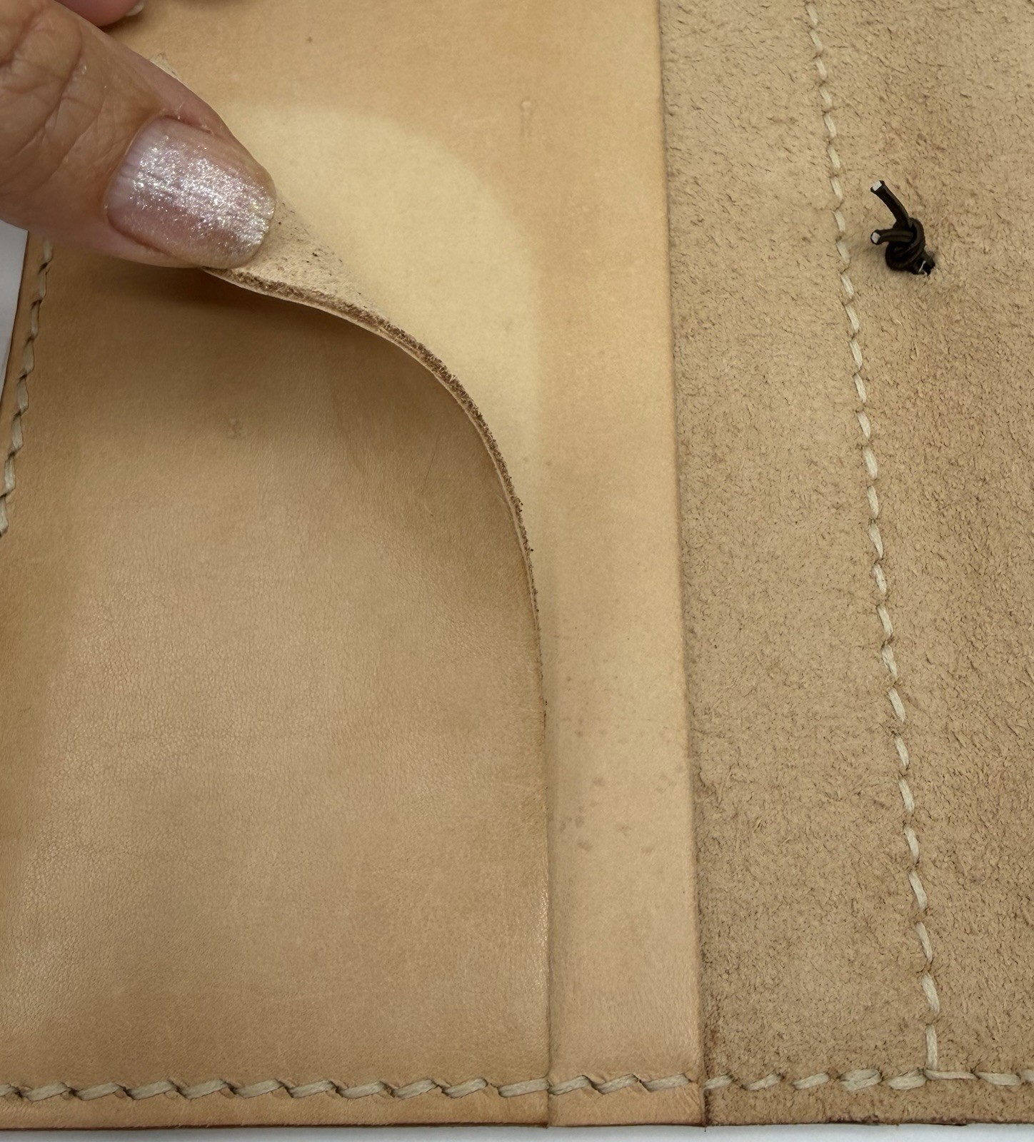 HandStitchedLeatherT B6 Slim Traveler’s Notebook Cover Natural Veg Tan Leather