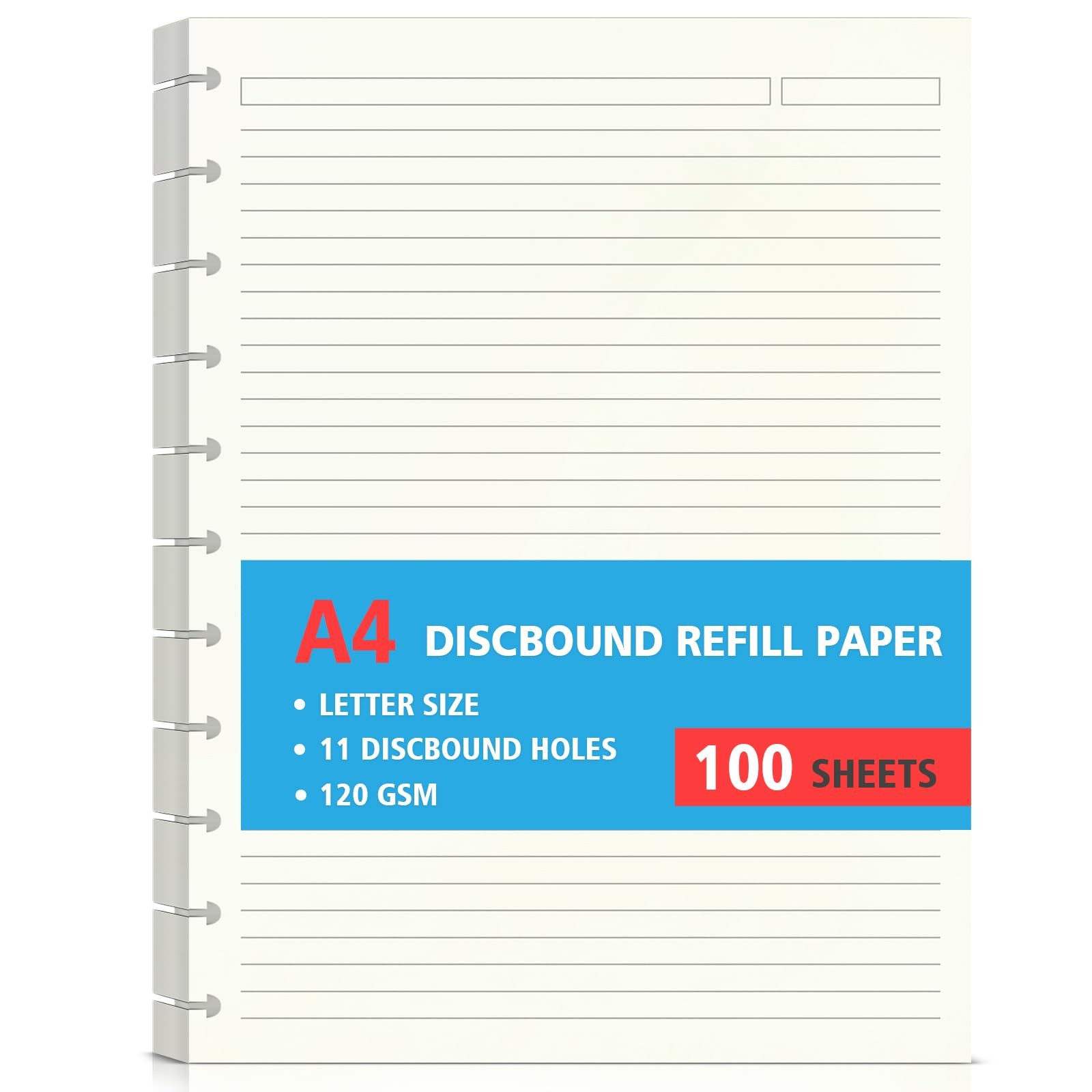 Letter Size 11 Discs 120gsm Discbound 8.5 ” x 11 “, 100 Sheets
