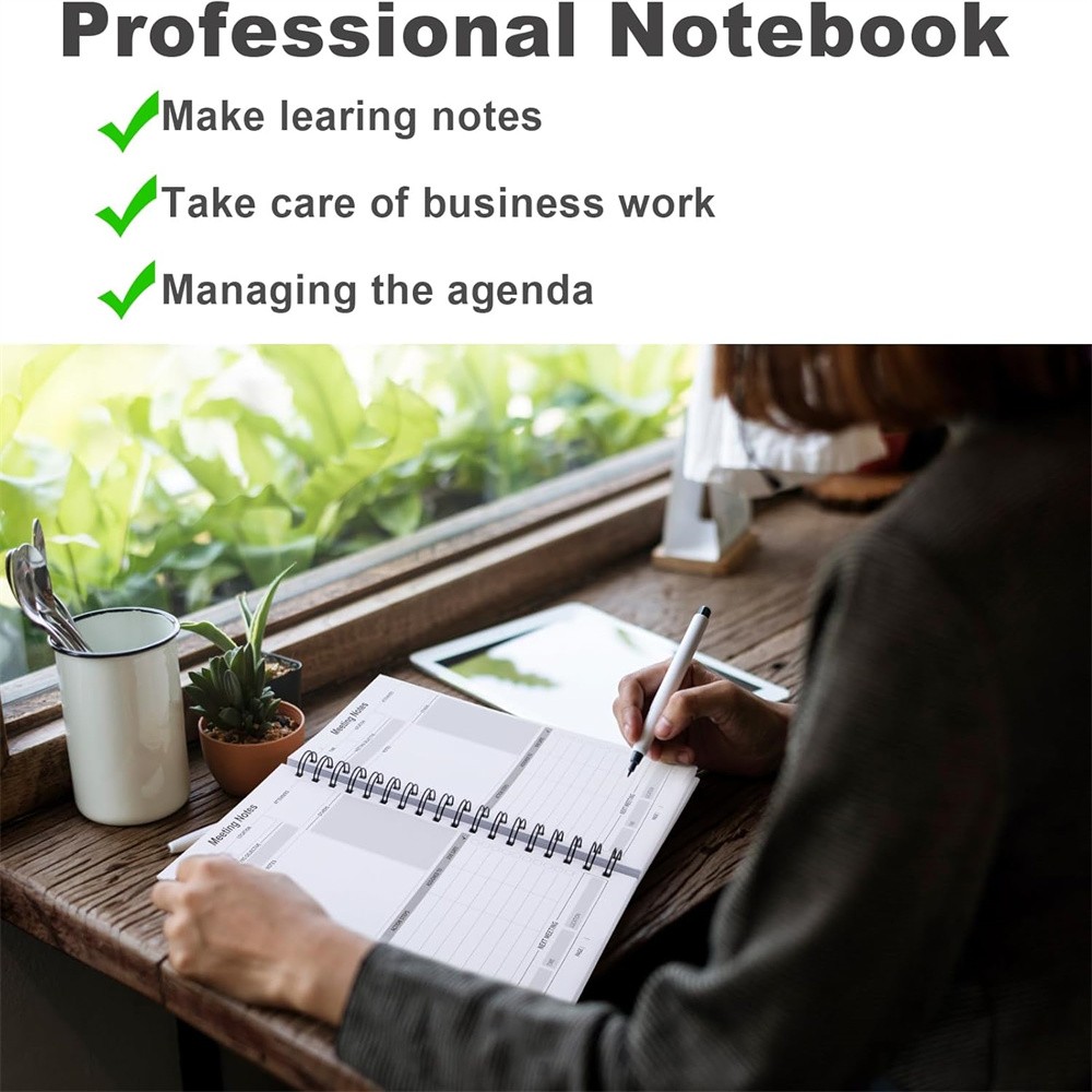 B5 Notebook for Work Organization Work notebook with action item Office Supplies