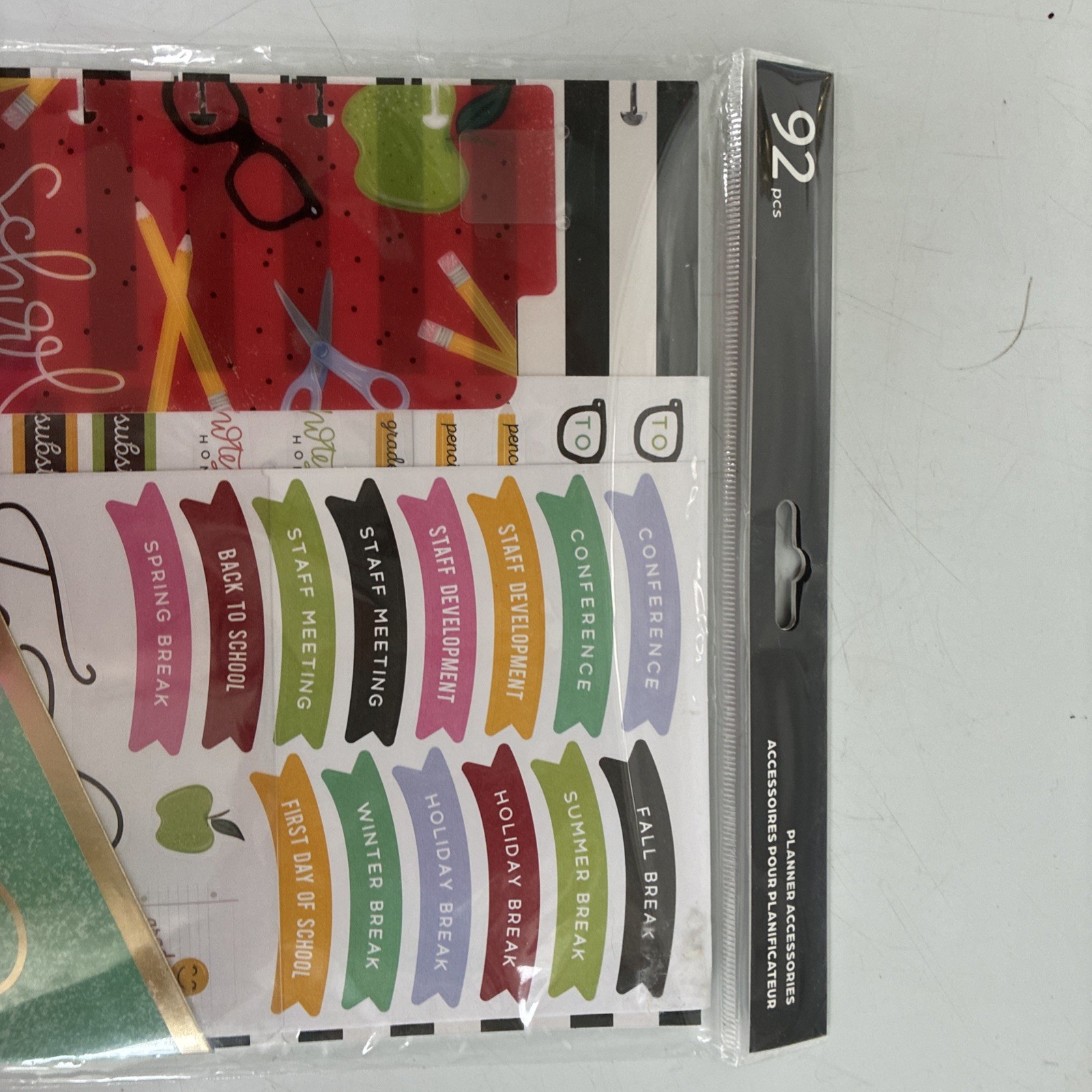 Happy Planner Teacher Edition Planner Accessories 92 Pc Teacher Gift Set NIP