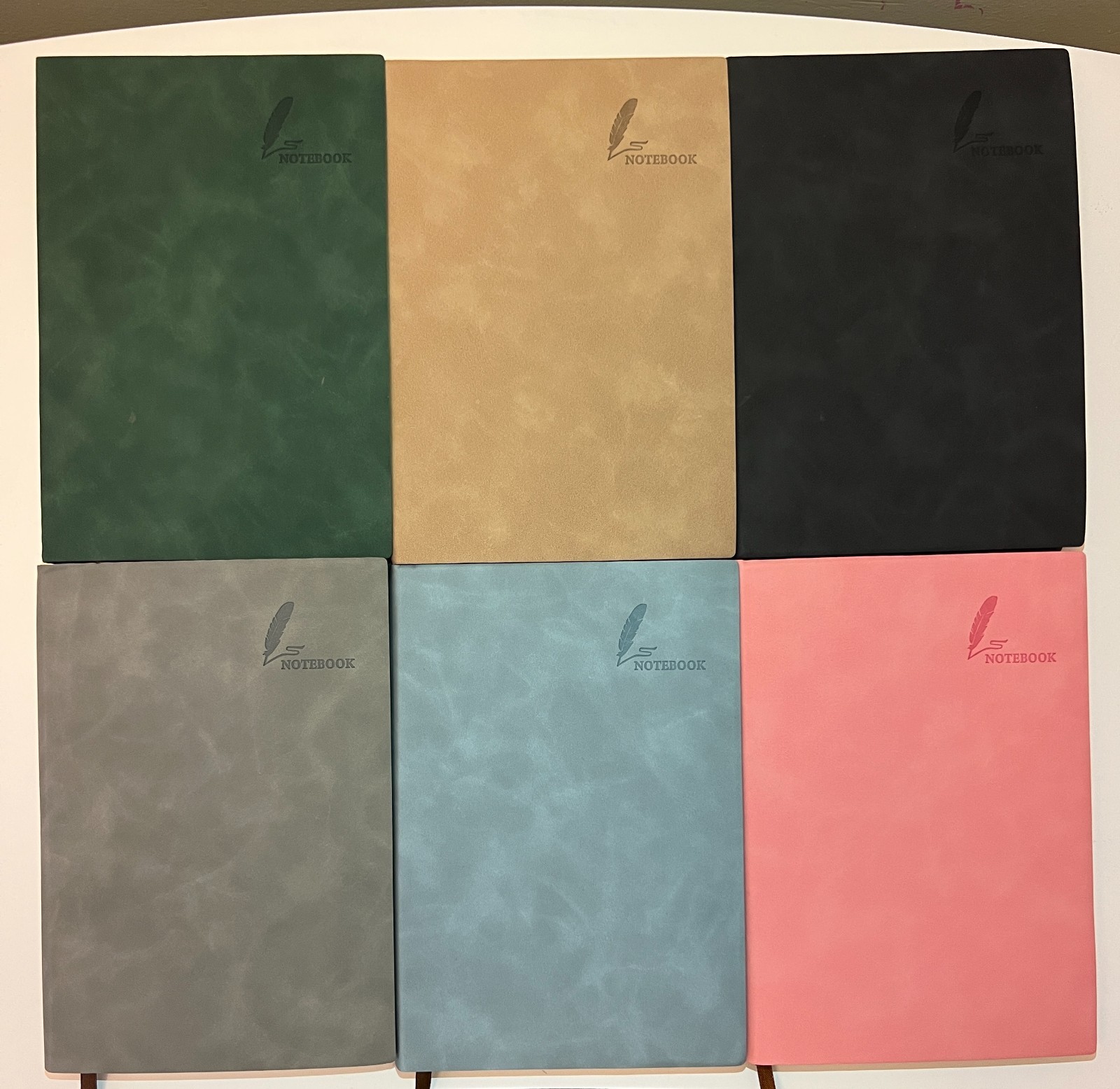 Set of 2 Lined Notebook A5. Color Pink and Black. Free Shipping USA