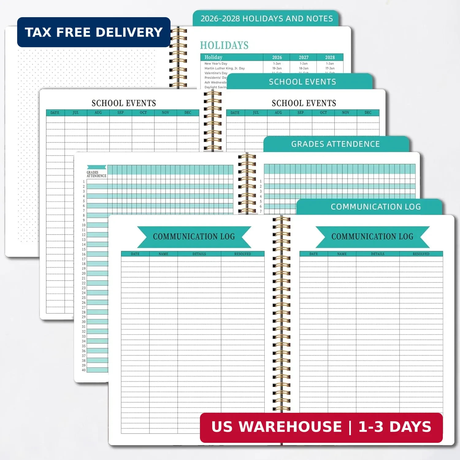 Teacher Planner 2026-2027 – Teacher Planner 2026-2027 Academic Year, 8.7″ x 10.8