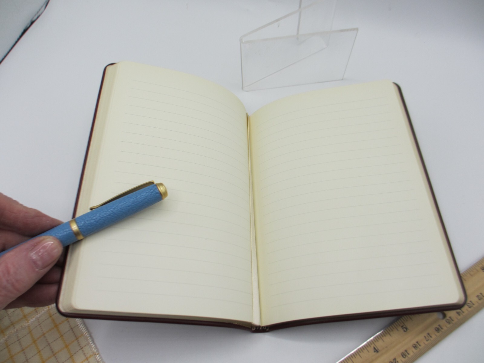 Leather Soft Cover Journal 7″ 224 Lined Pages Graphic Image List$70 Burgundy