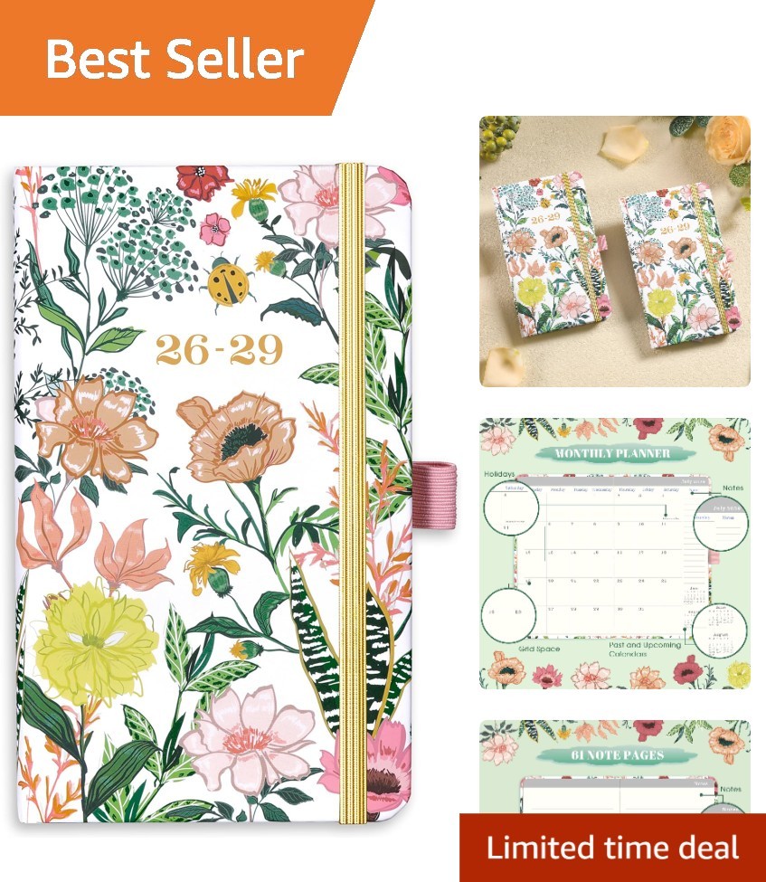 2026-2029 Pocket Calendar Planner Compact Long Term 3 Schedule