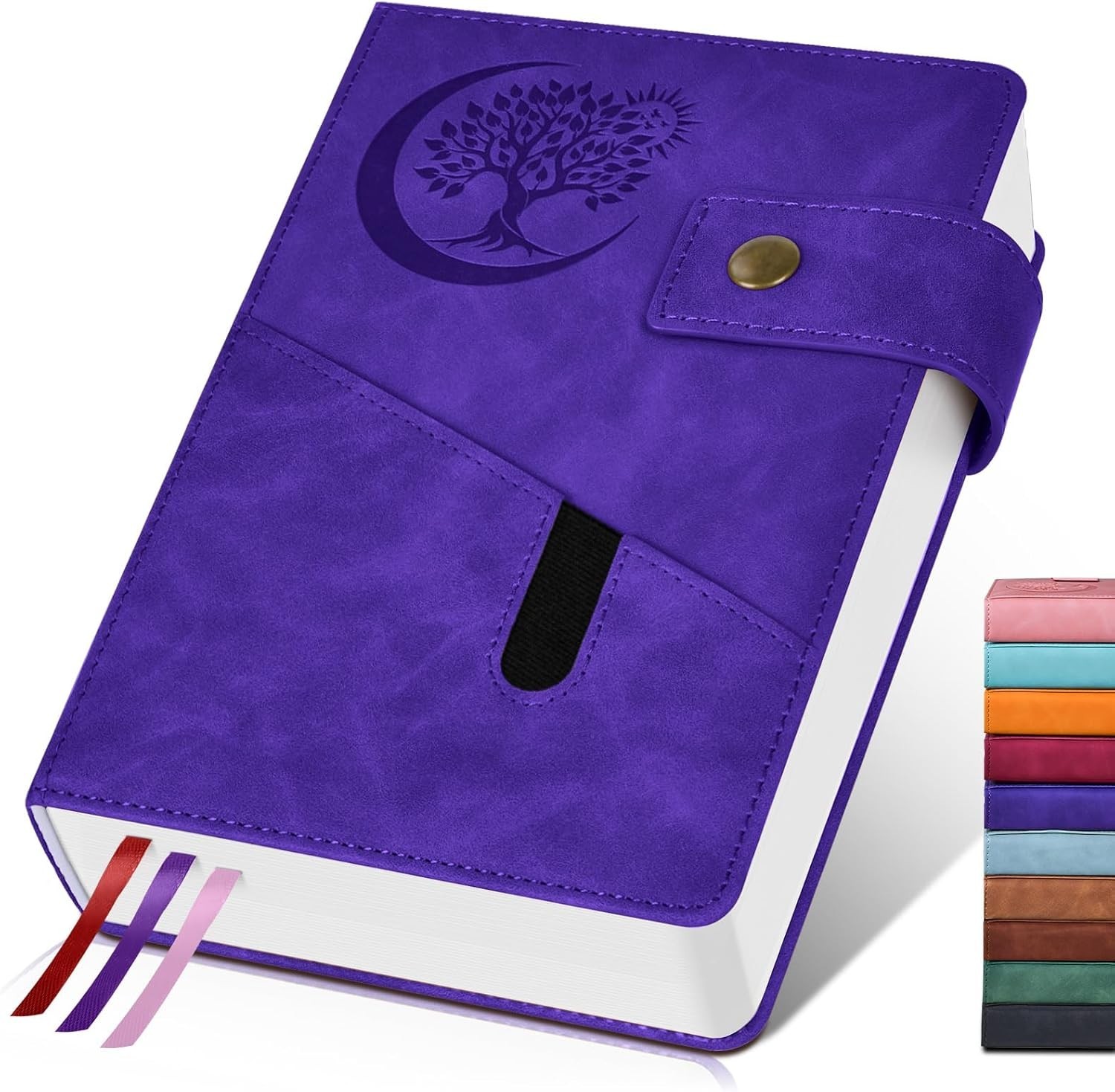 365 Page Thick Lined Journal Notebook for Men Women, A5 Leather Journals for …