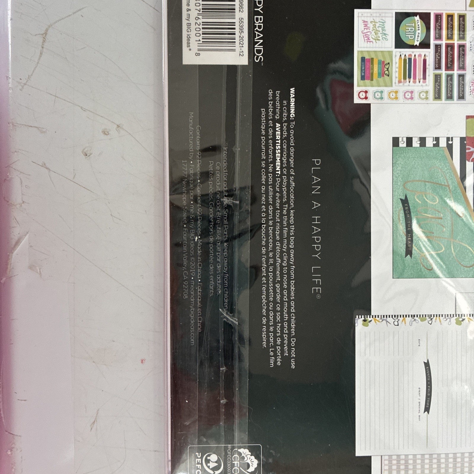 Happy Planner Teacher Edition Planner Accessories 92 Pc Teacher Gift Set NIP