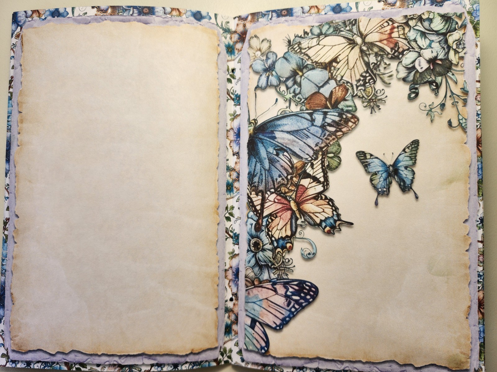 Junk Journal Blank Booklet “SPRING WITCH” HANDMADE 8.5″x5.5″ LG 40pgs