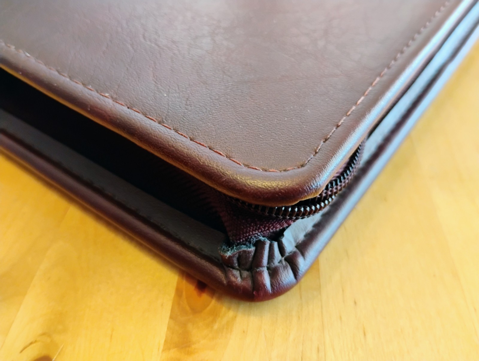 Time System A5 Leather Binder zip closure Pentel P225 Pencil CLEAN 1994 Planner