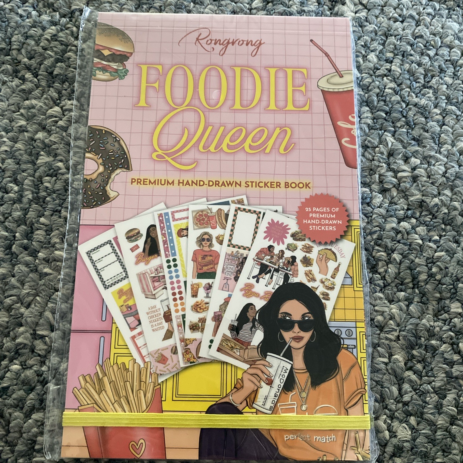 Rongrong Foodie Queen Planner Stickers Book For Planners Calendars Journals NEW