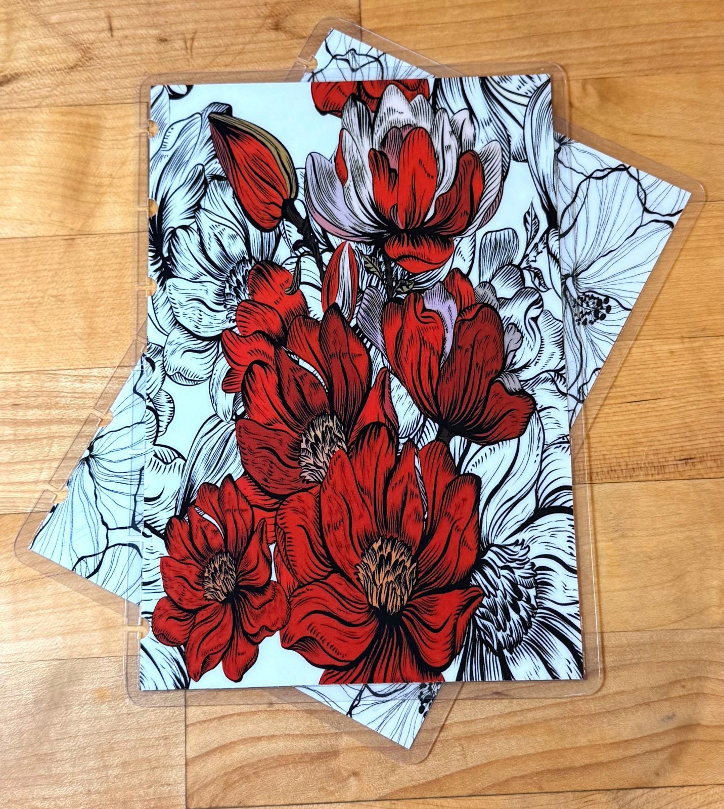 Wild Flowers Front and Back Cover Set 4 use w/ the MINI Happy Planner~