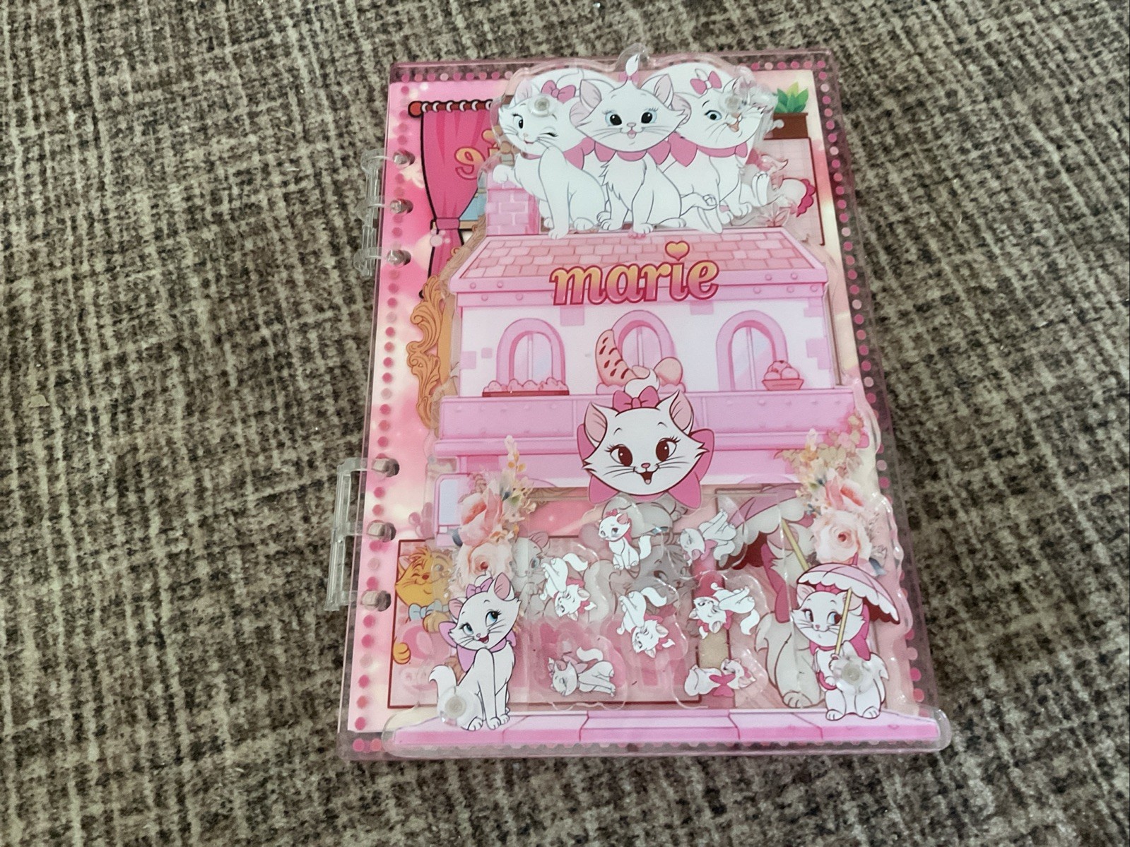 A5 Marie The Cat Shaker Notebook With Plain Pages